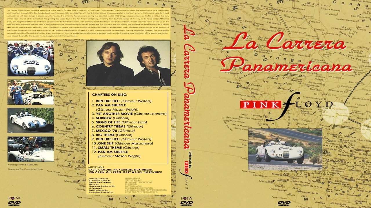 Backdrop for La Carrera Panamericana with Music by Pink Floyd