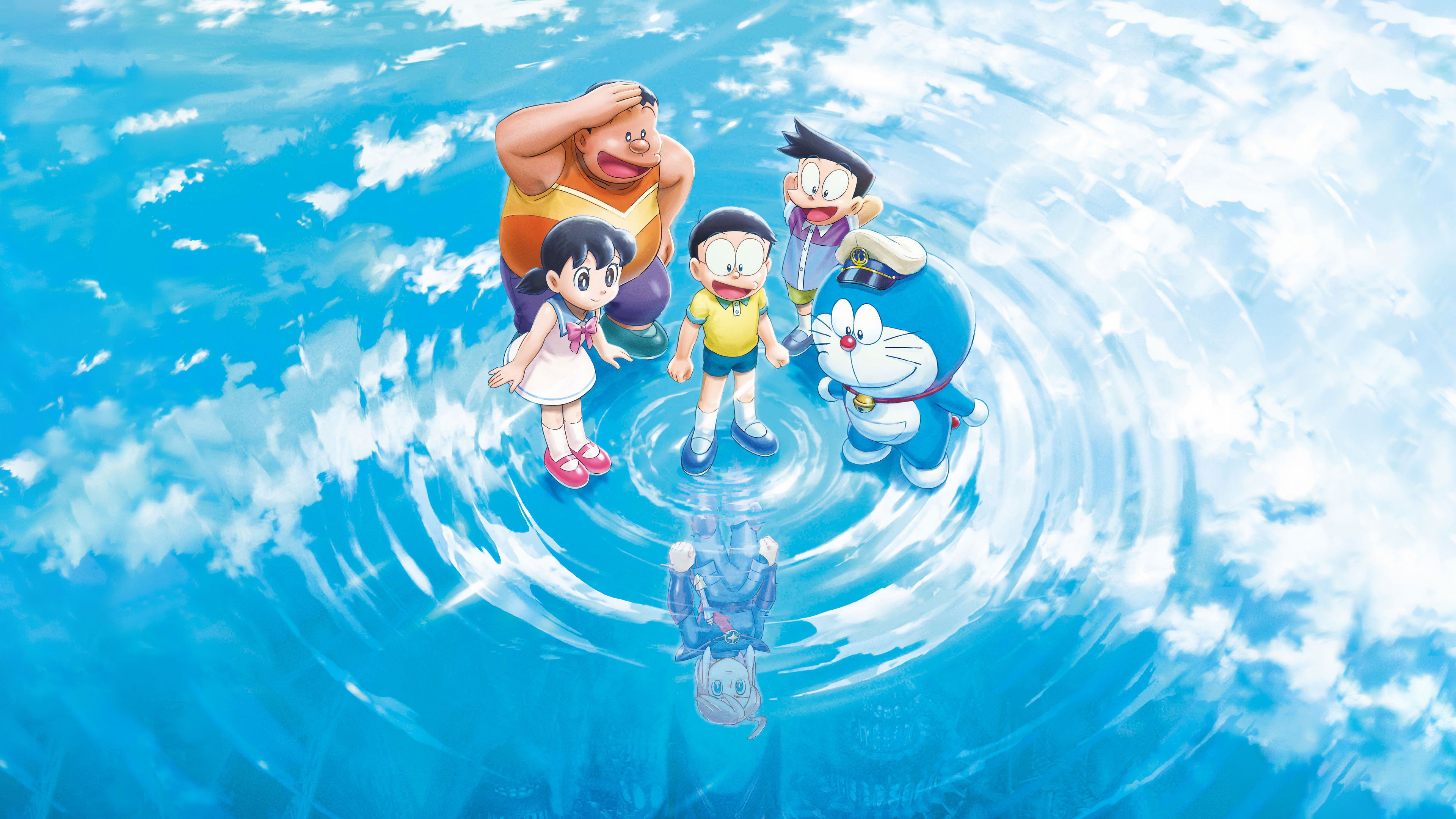 Backdrop for Doraemon the Movie: New Nobita and the Castle of the Undersea Devil