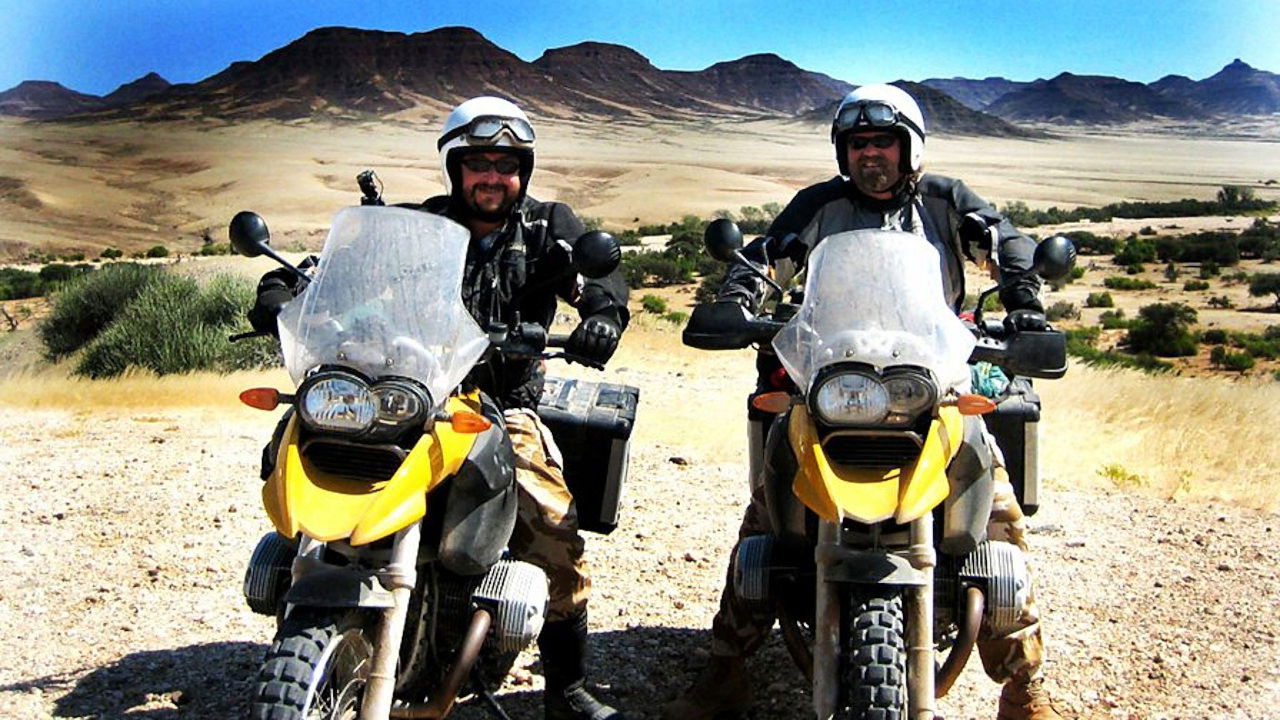 Backdrop for The Hairy Bikers' Cookbook