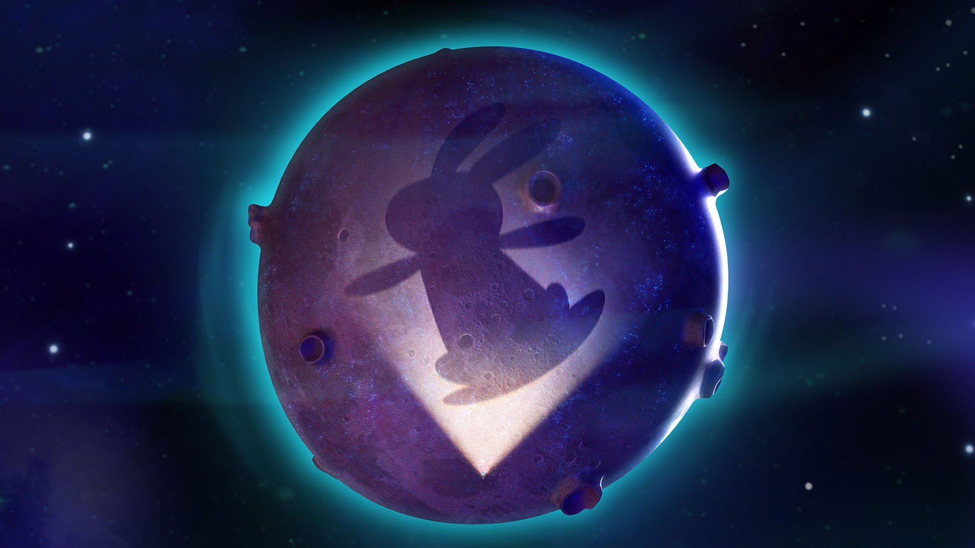 Backdrop for Rabbit On the Moon