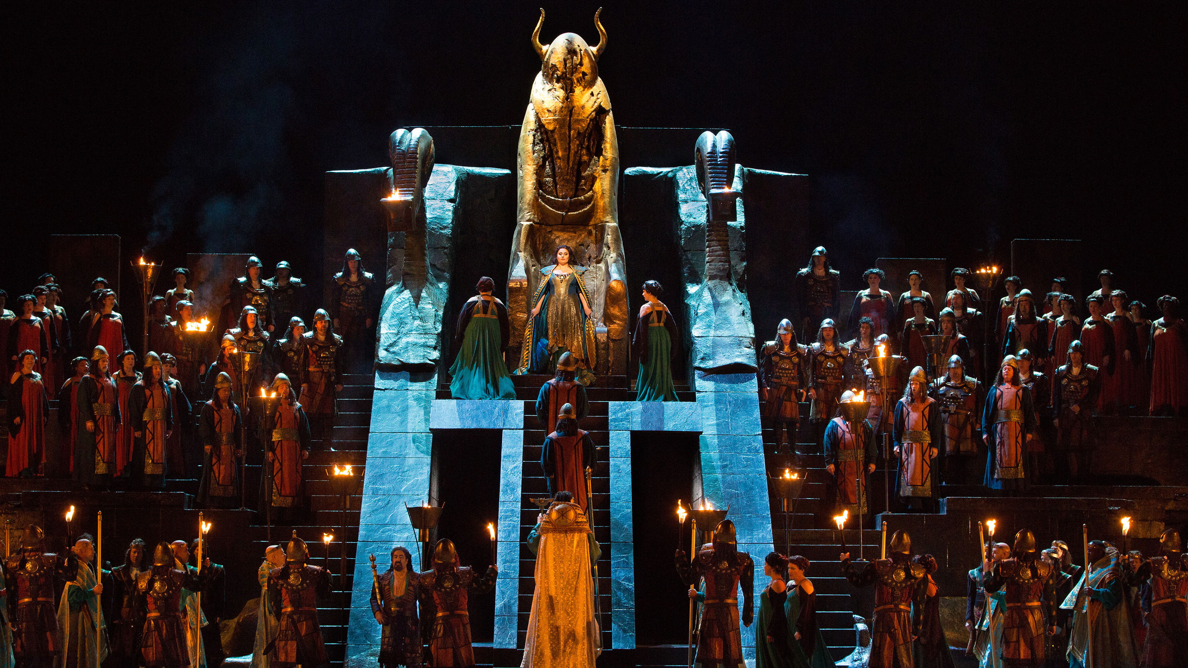 Backdrop for The Metropolitan Opera: Nabucco