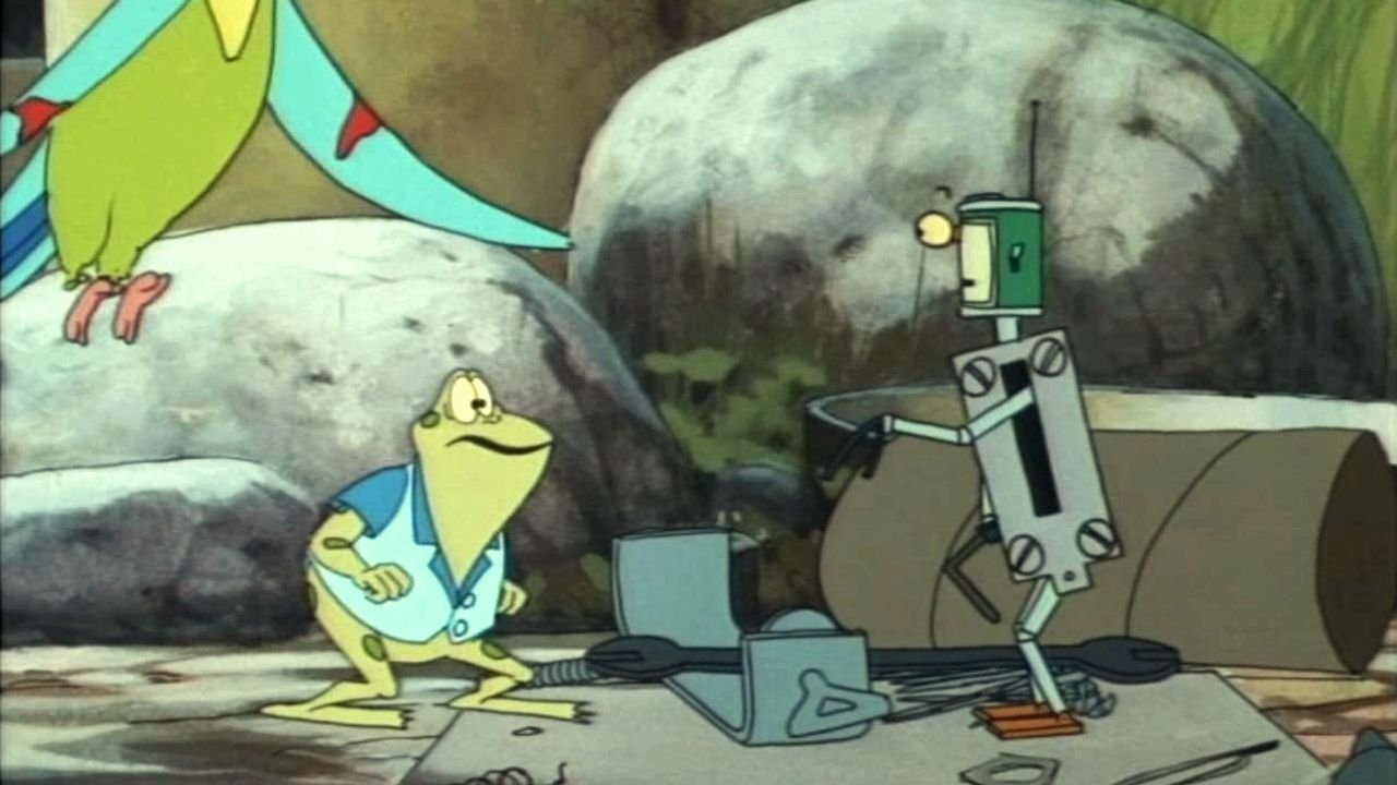 Backdrop for Charlie Strap and Froggy Ball Flying High