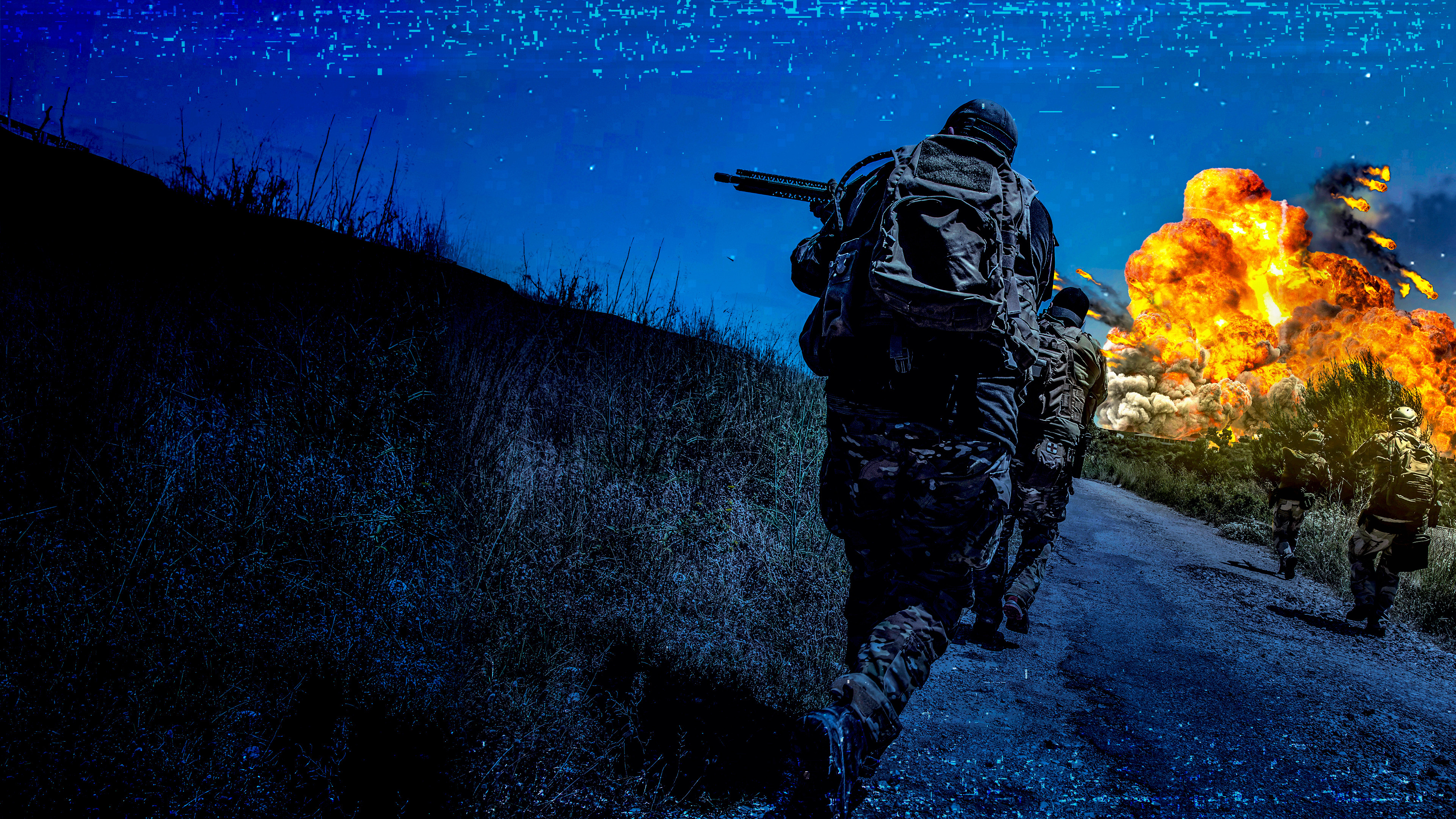 Backdrop for Eyewitness War