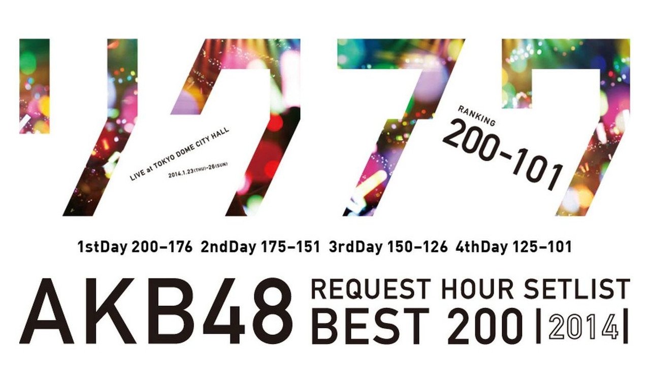 Backdrop for AKB48 Request Hour Setlist Best 100 2014