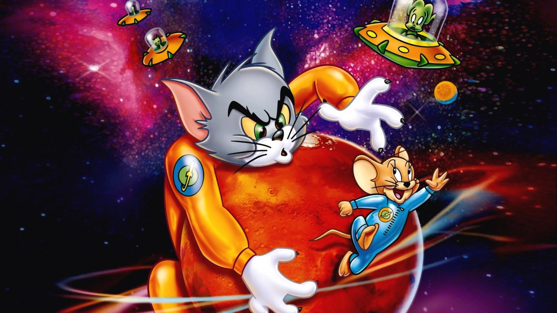 Backdrop for Tom and Jerry Blast Off to Mars!