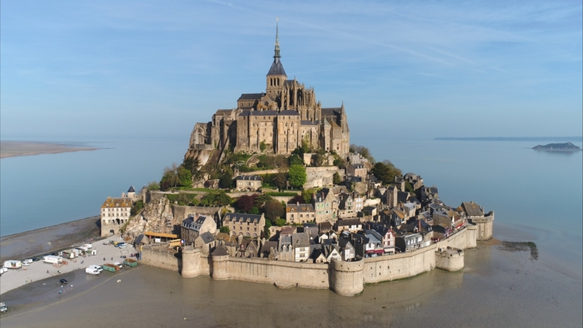 Backdrop for Mont Saint-Michel: The Enigmatic Labyrinth