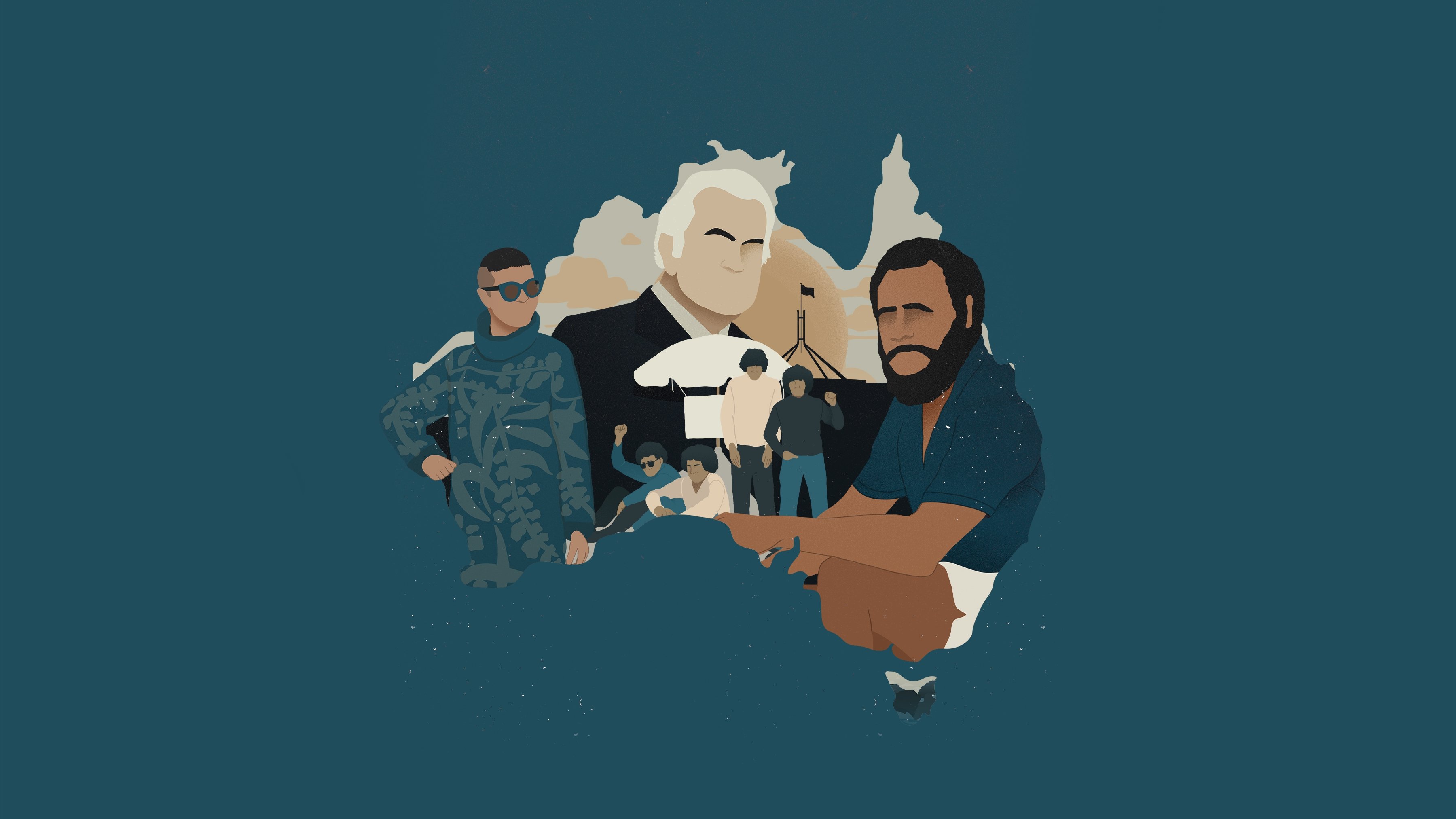 Backdrop for Makers of Modern Australia