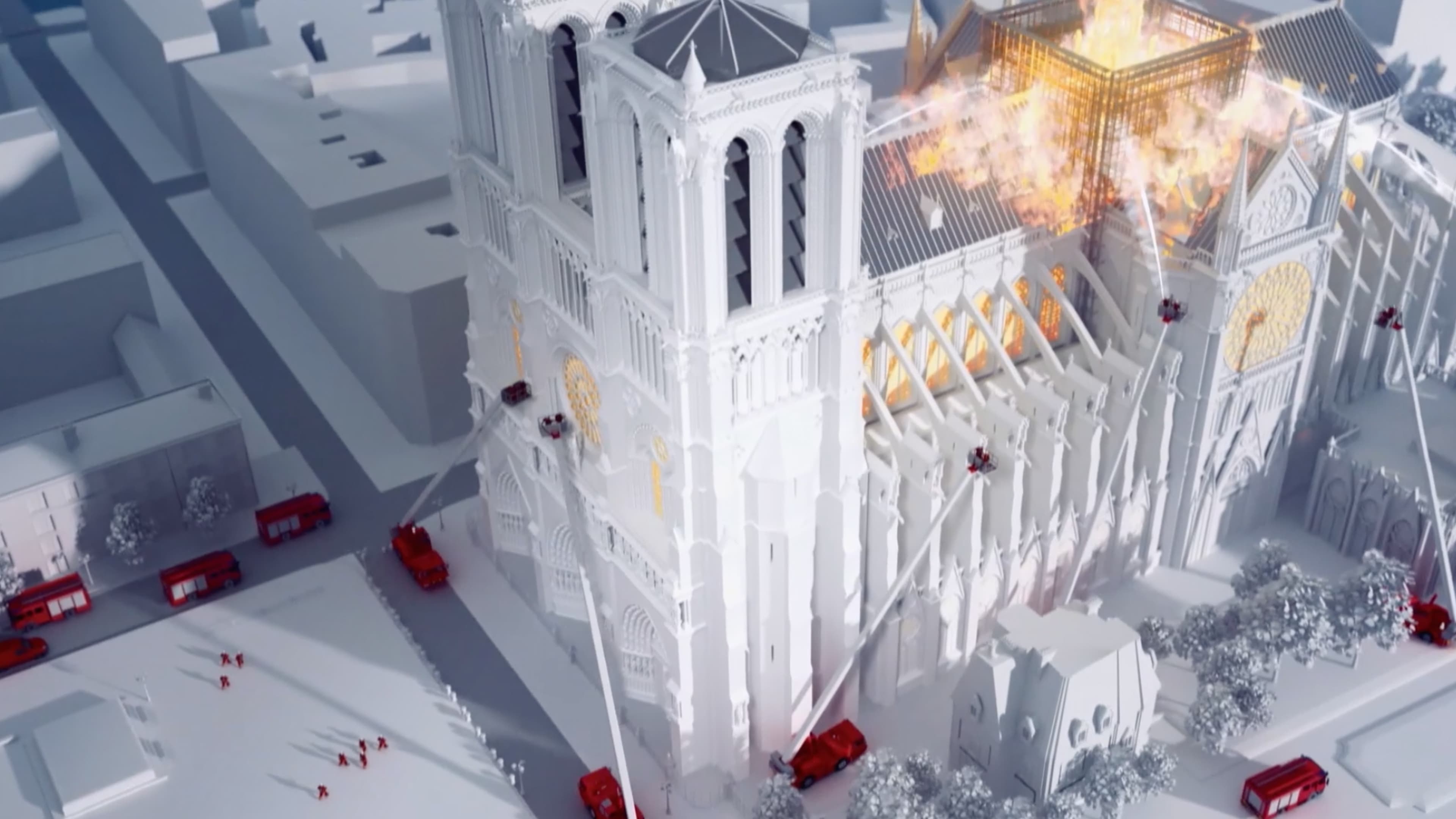Backdrop for Notre-Dame: Race Against the Inferno