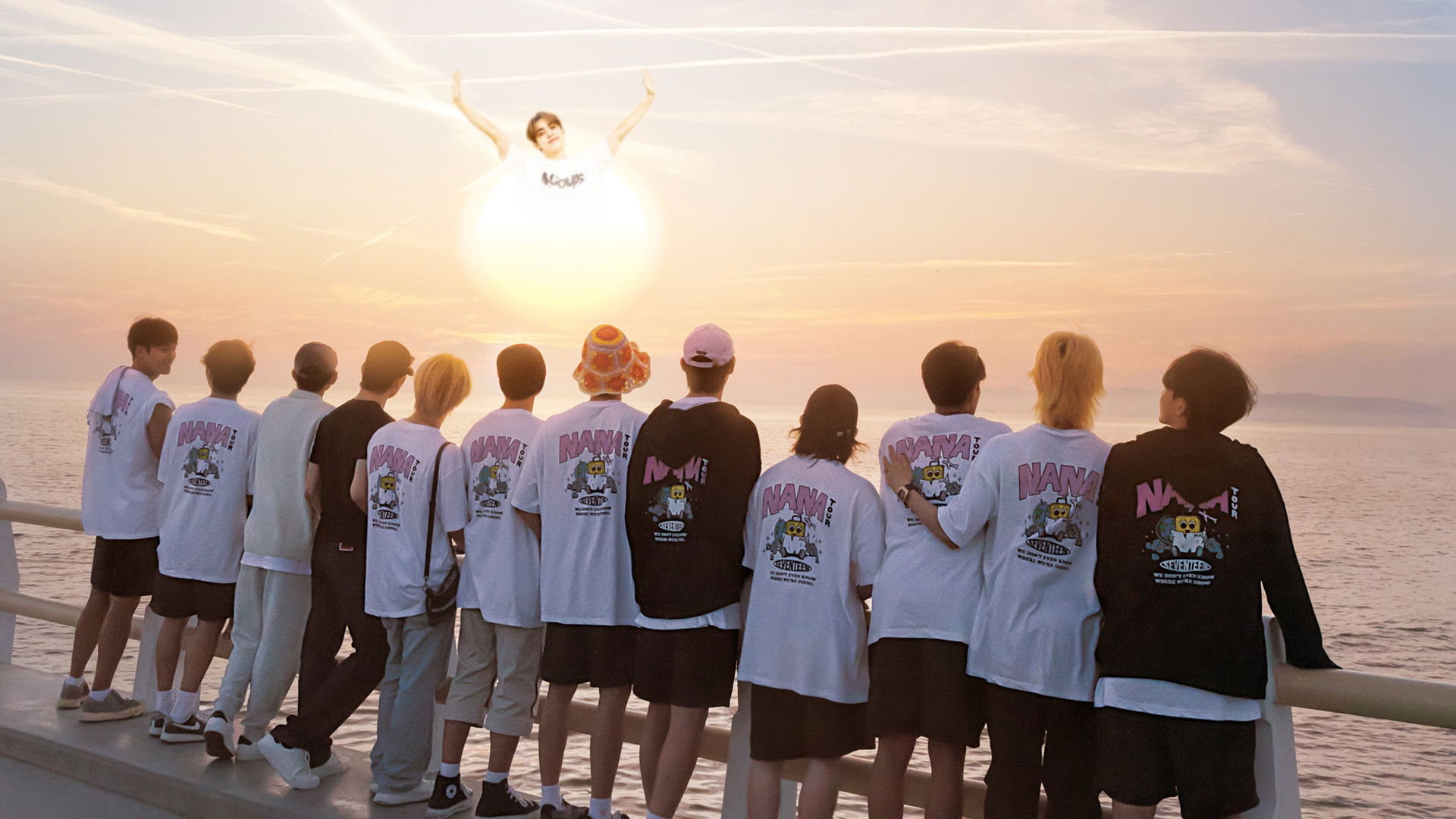 Backdrop for NANA TOUR with SEVENTEEN