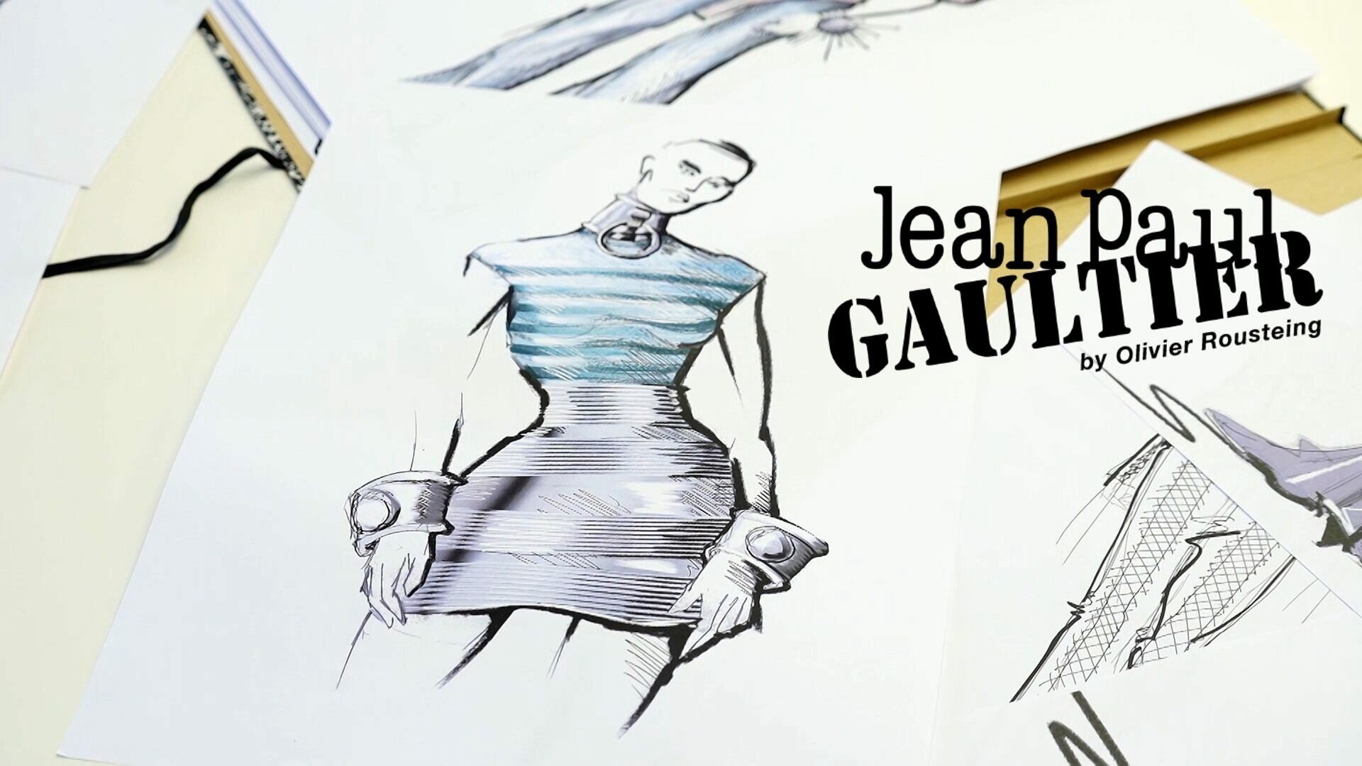 Backdrop for Jean Paul Gaultier By Olivier Rousteing