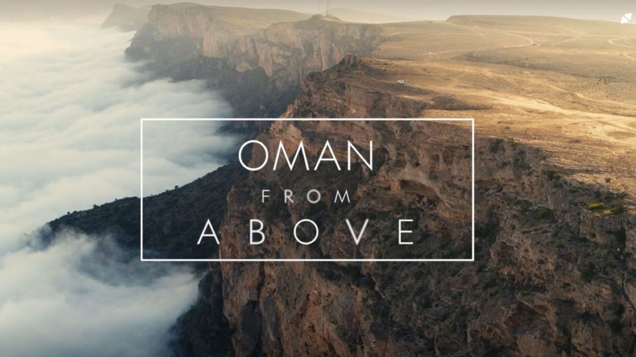 Backdrop for Oman from above