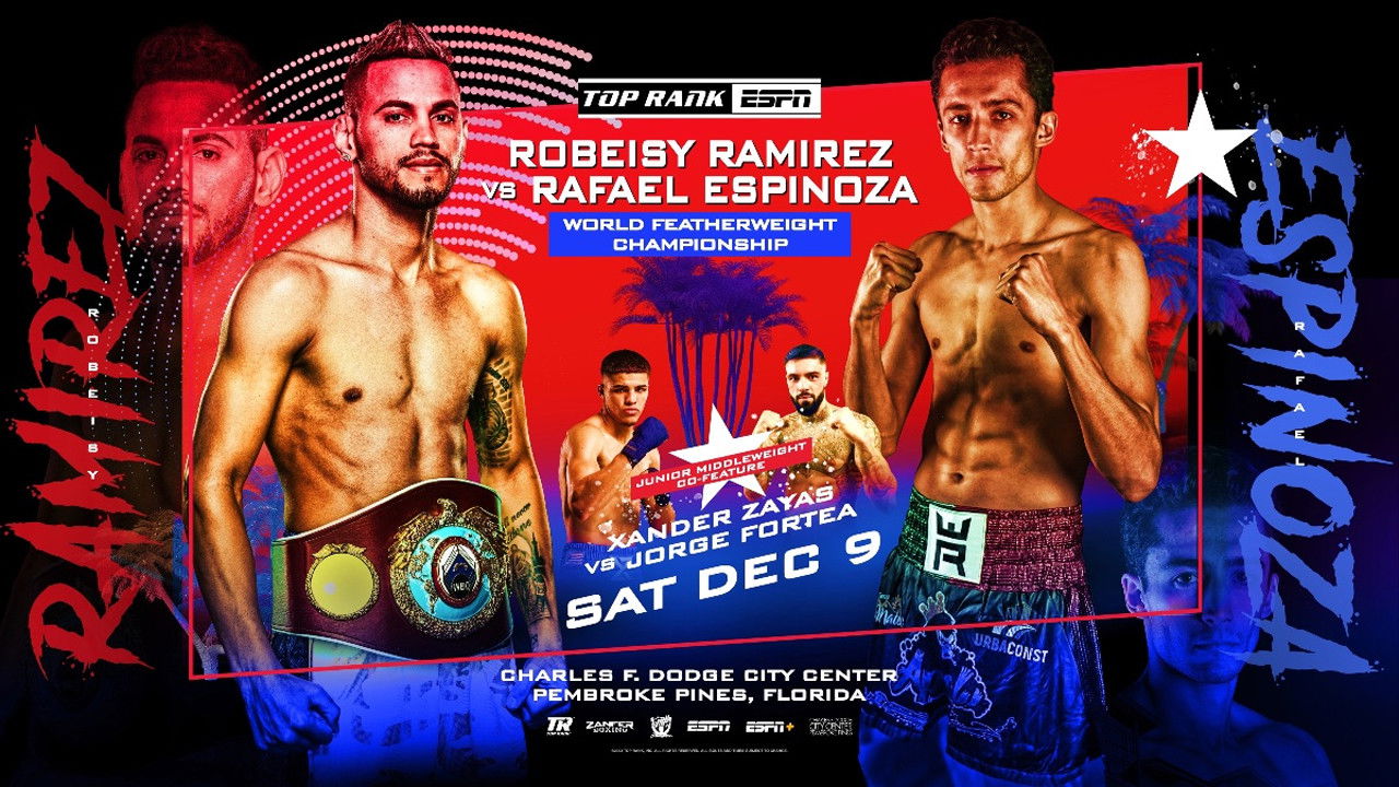 Backdrop for Robeisy Ramirez vs. Rafael Espinoza