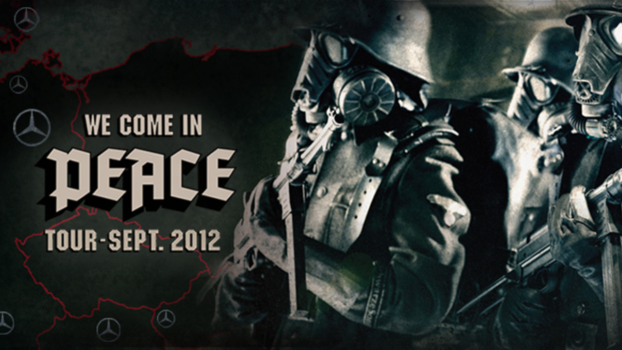 Backdrop for Laibach - We Come In Peace - Kranj