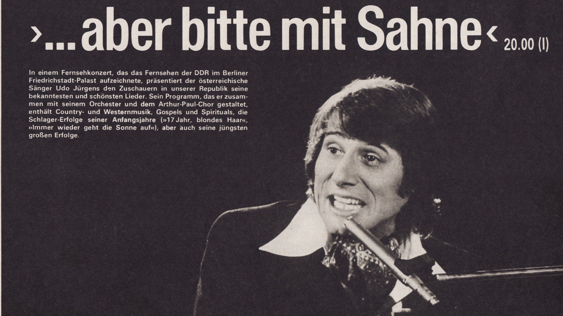 Backdrop for Udo Jürgens – Aber bitte mit Sahne´77