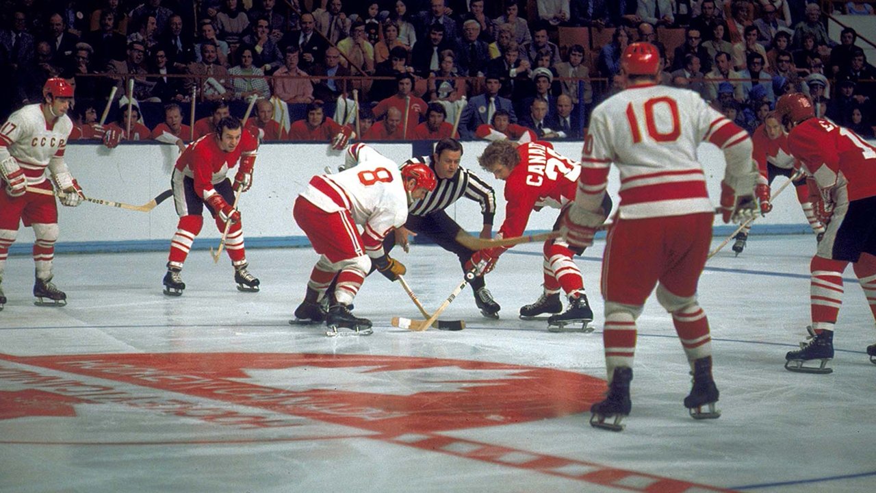 Backdrop for Canada vs USSR 1972