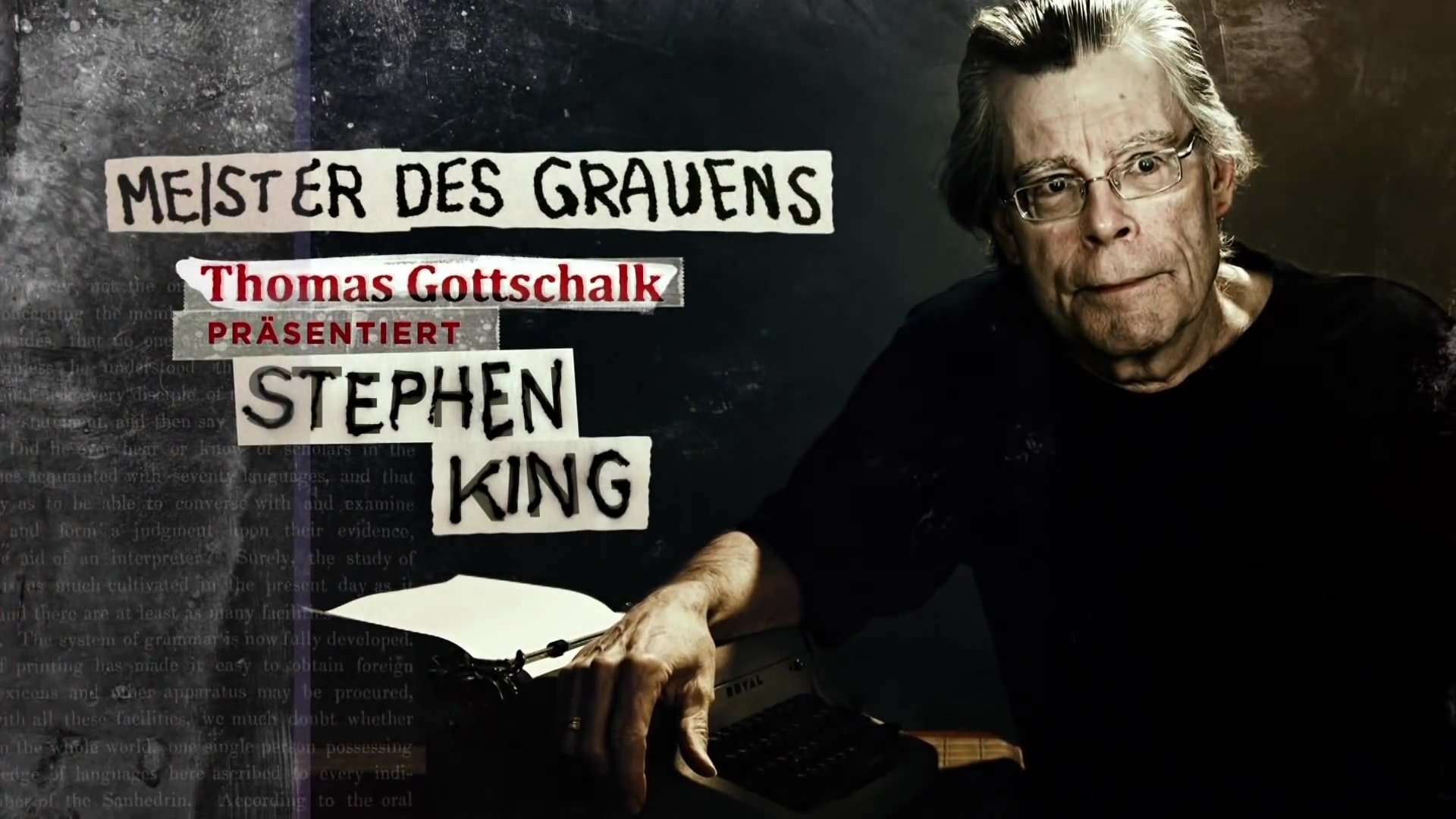 Backdrop for Meister des Grauens - Thomas Gottschalk präsentiert Stephen King