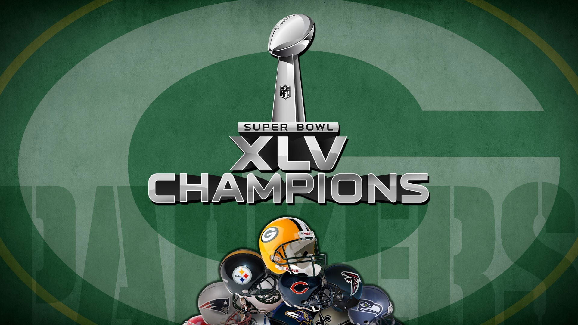 Backdrop for NFL Super Bowl XLV Champions: Green Bay Packers