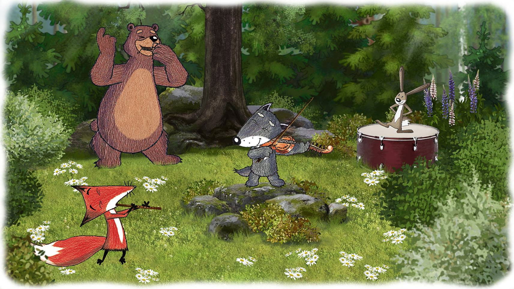 Backdrop for Little Grey Wolfy: Summer Party