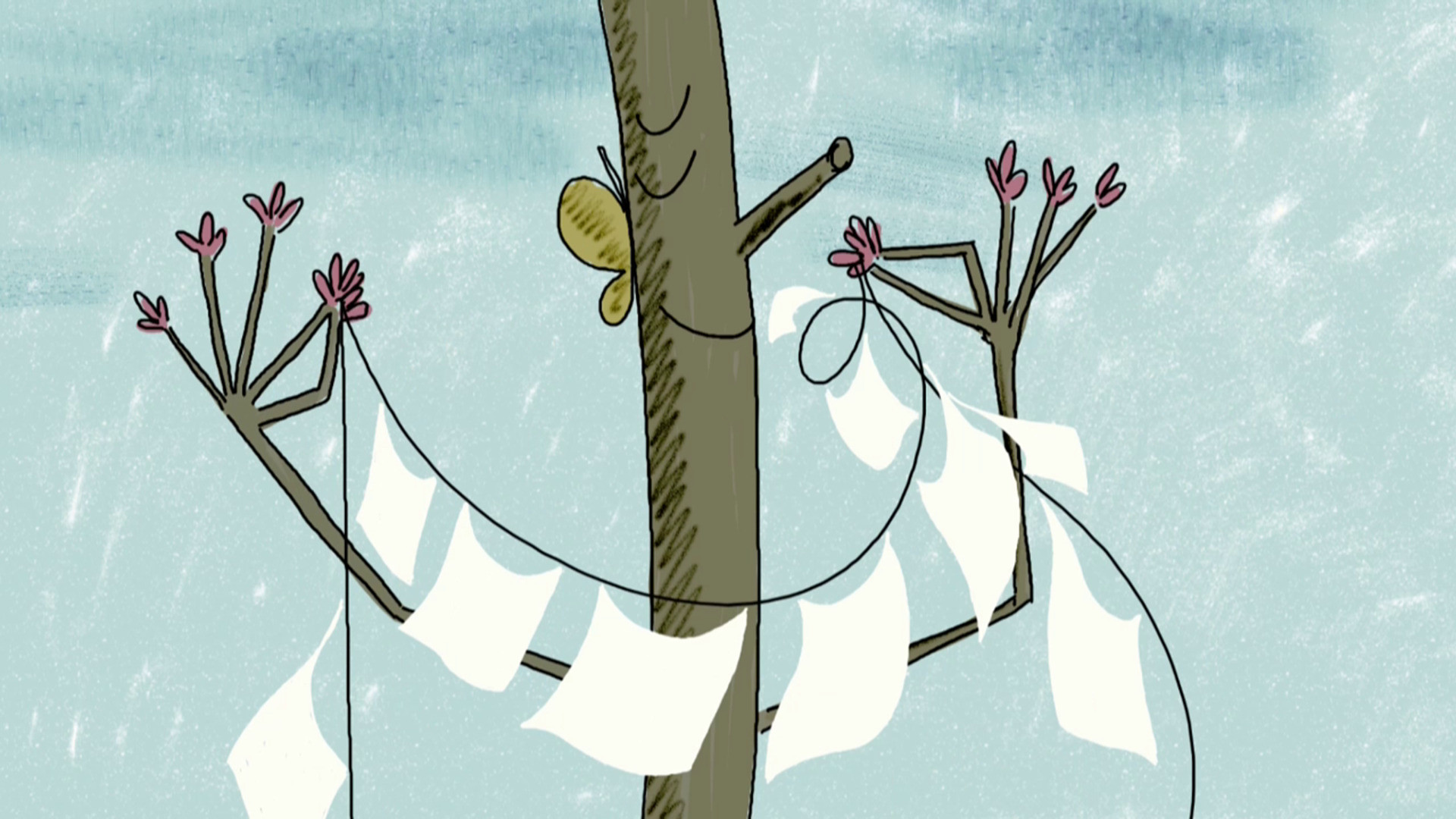 Backdrop for One, Two,  Tree