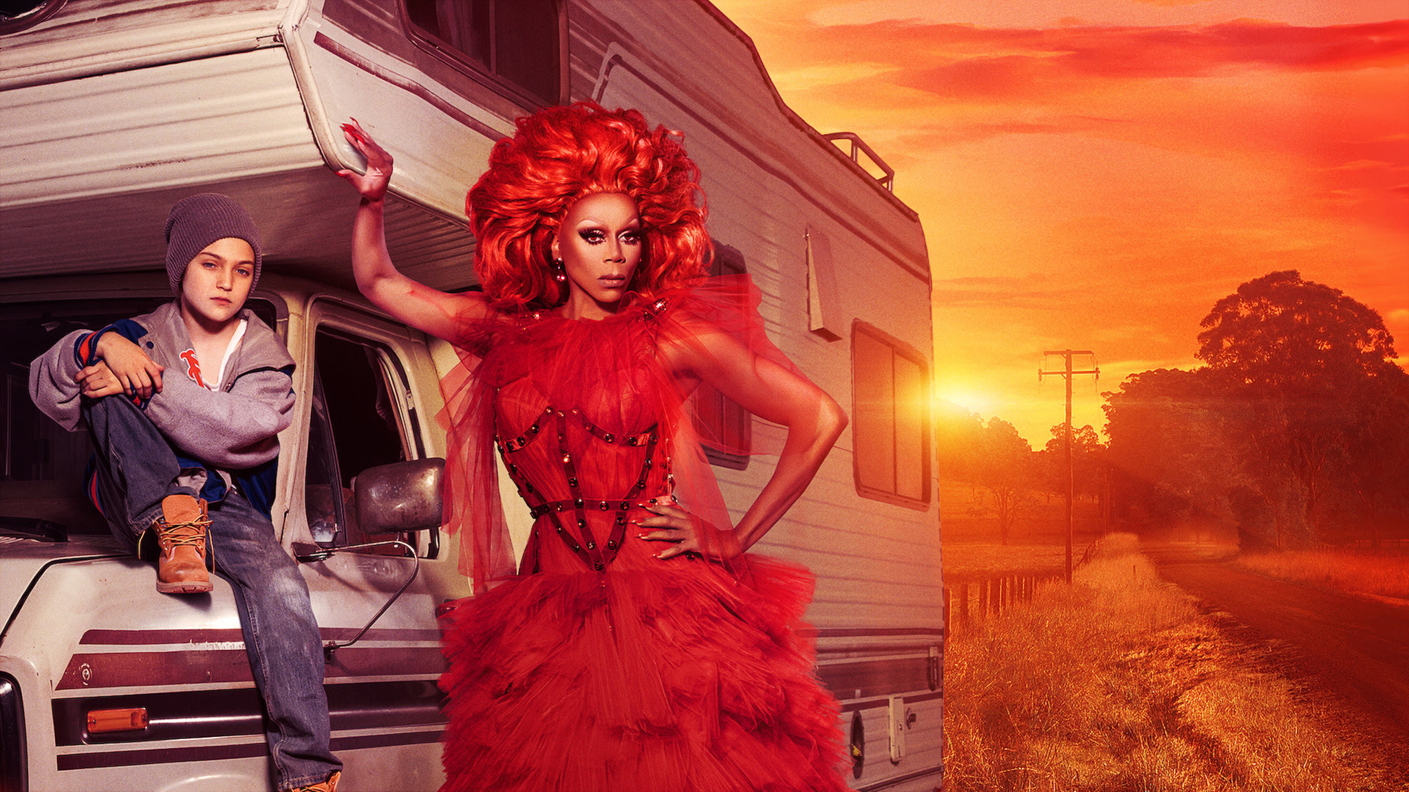 Backdrop for AJ and the Queen