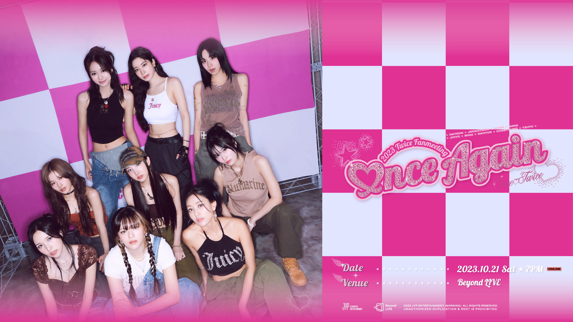 Backdrop for Beyond Live - 2023 TWICE FANMEETING 〈ONCE AGAIN〉