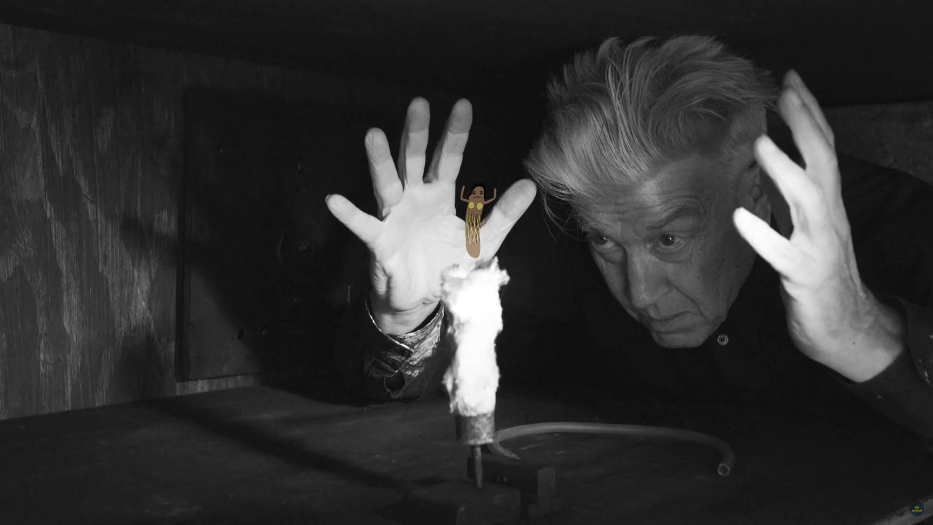 Backdrop for This Video of David Lynch Is Not What It Seems