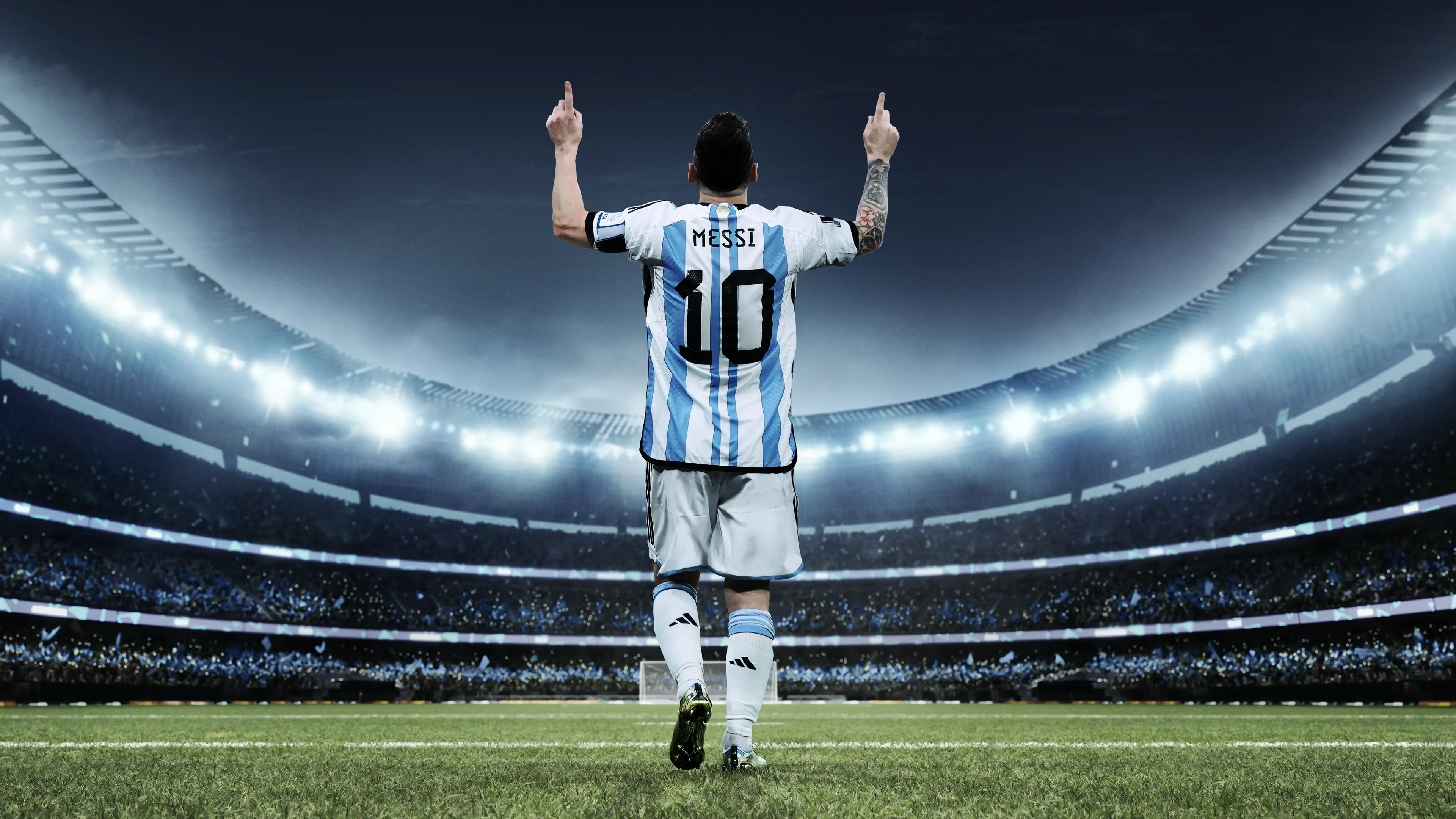 Backdrop for Messi's World Cup: The Rise of a Legend