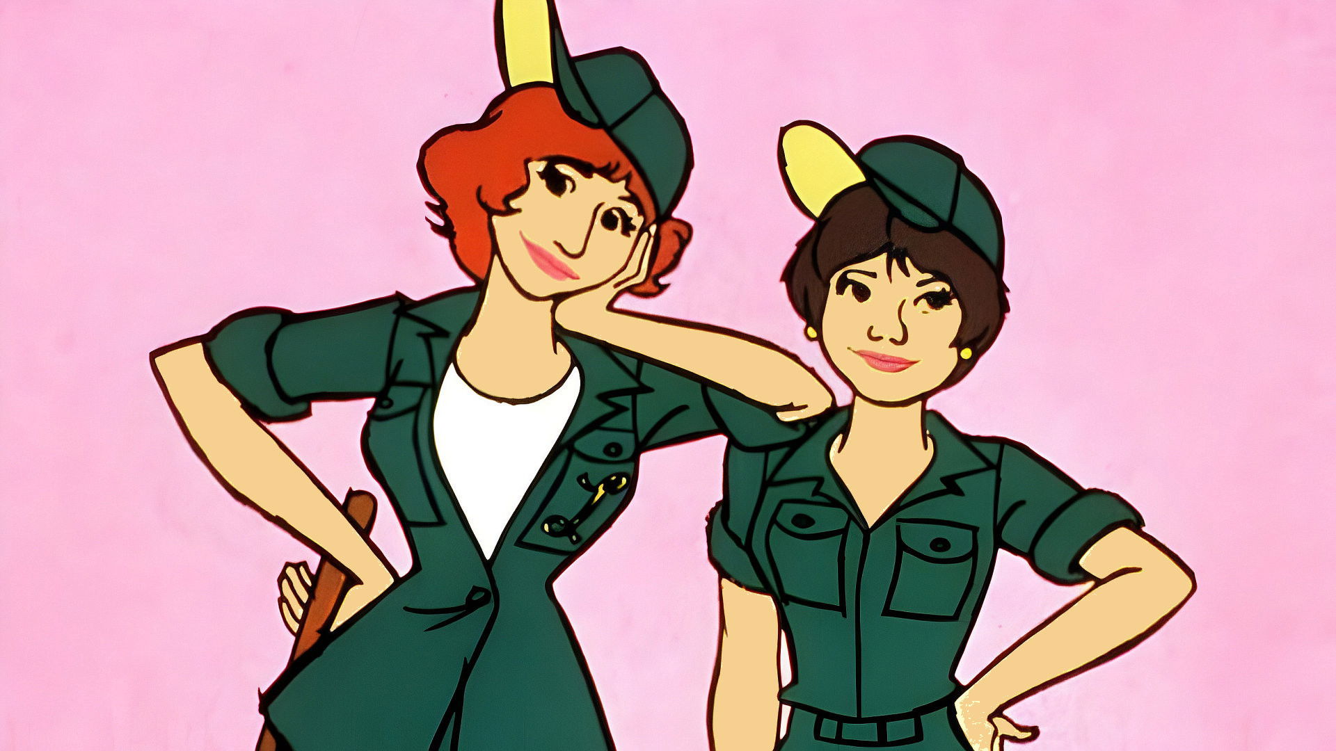 Backdrop for Laverne & Shirley in the Army