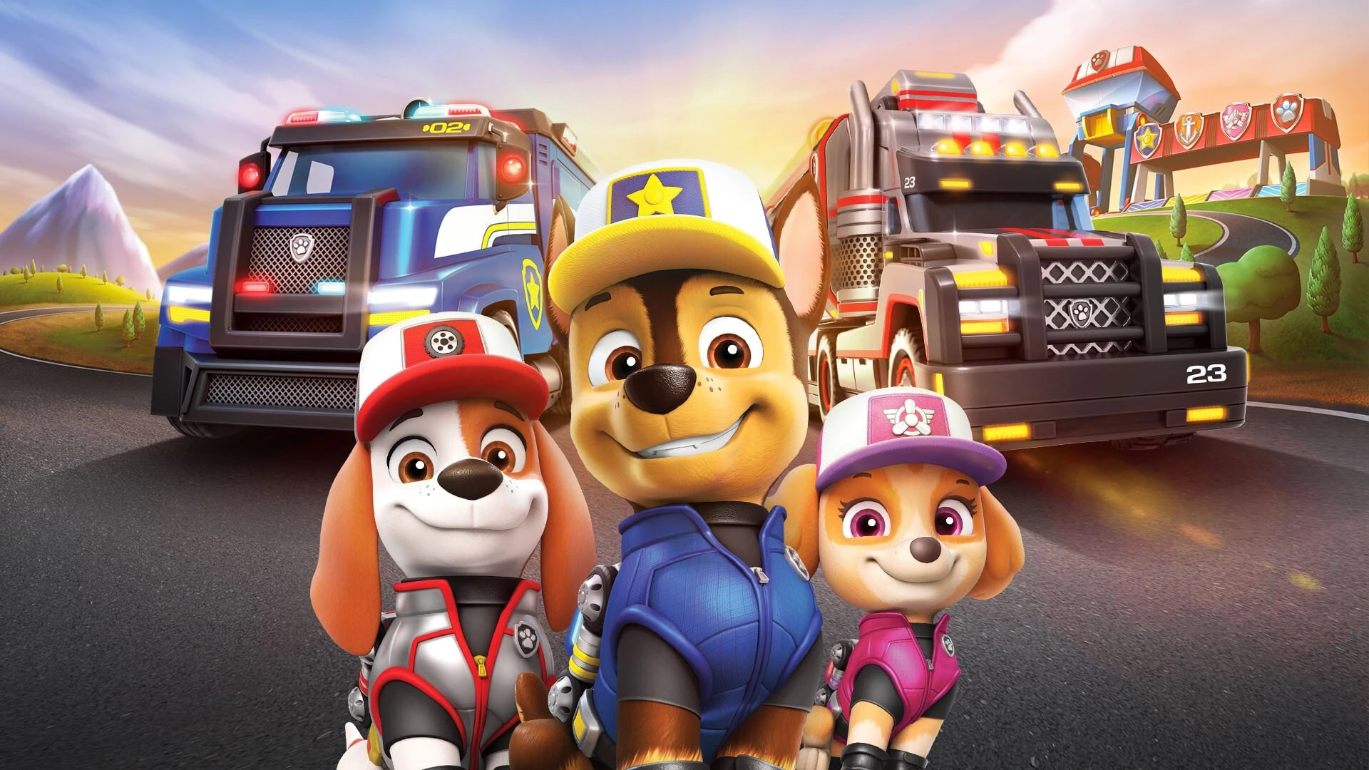 Backdrop for PAW Patrol : Big Truck Pups