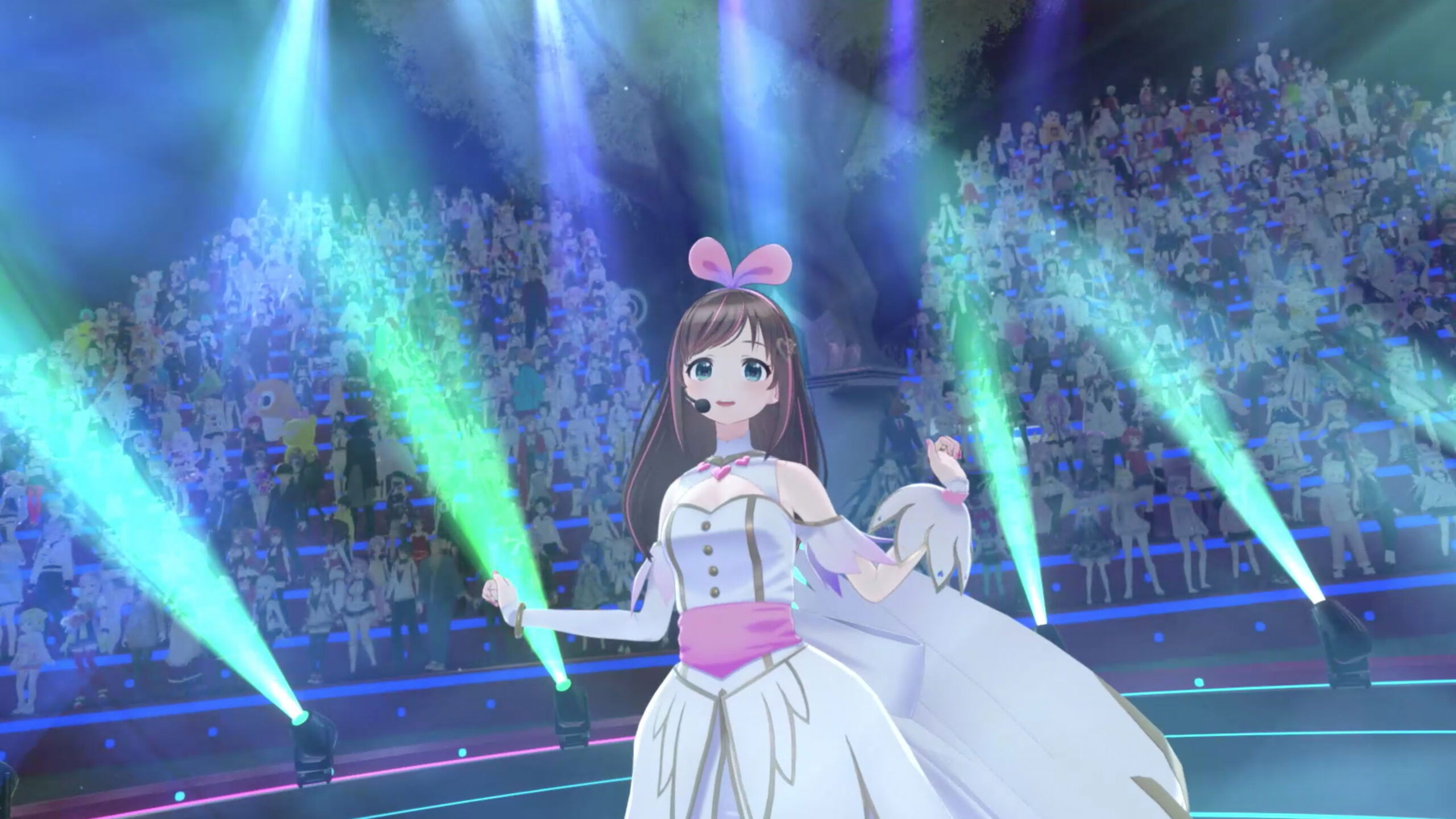 Backdrop for Kizuna AI The Last Live “hello, world 2022”