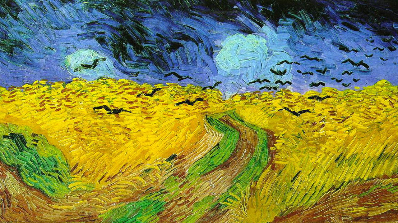 Backdrop for Van Gogh: Of Wheat Fields and Clouded Skies