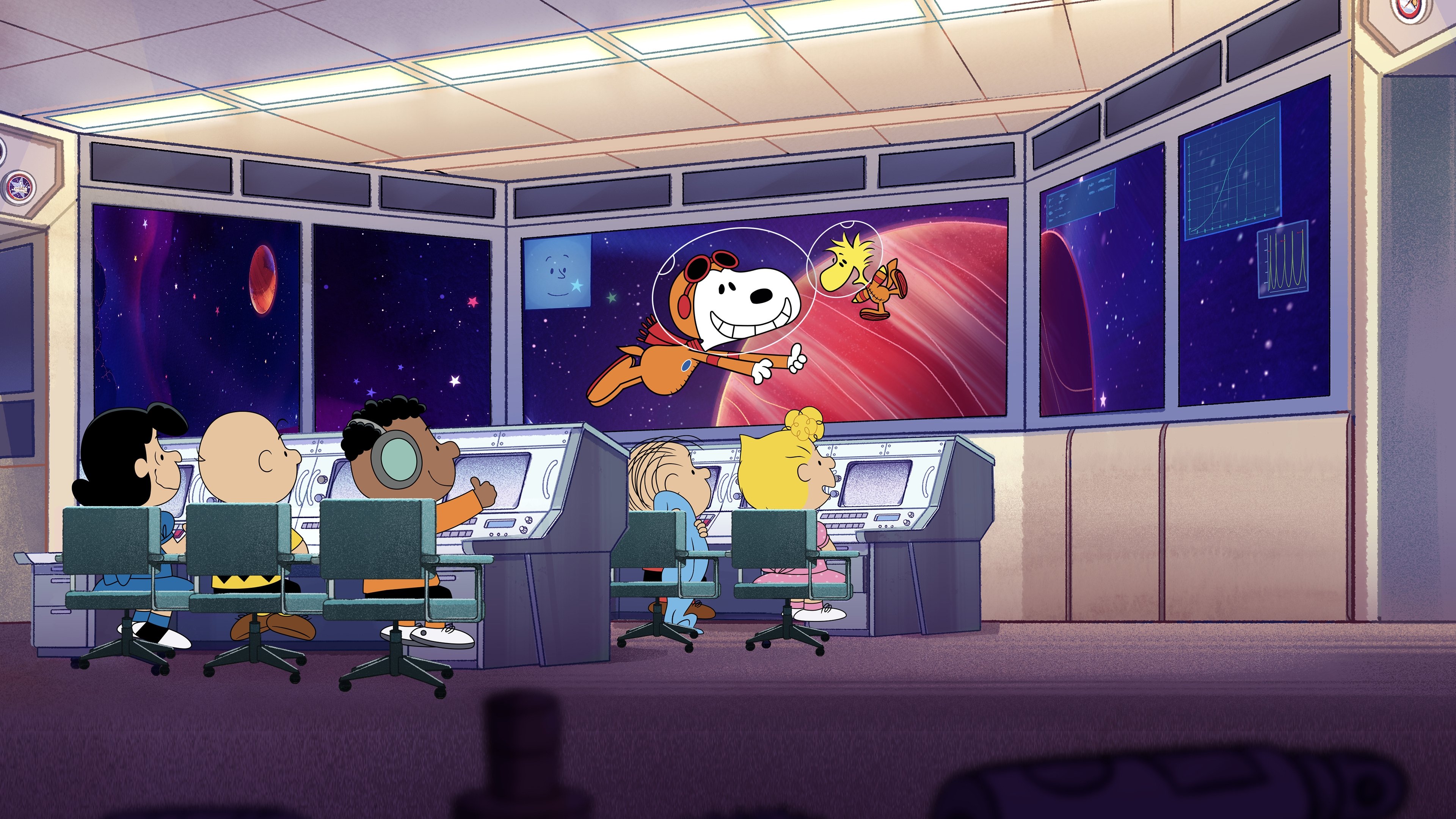 Backdrop for Snoopy in Space: The Search for Life