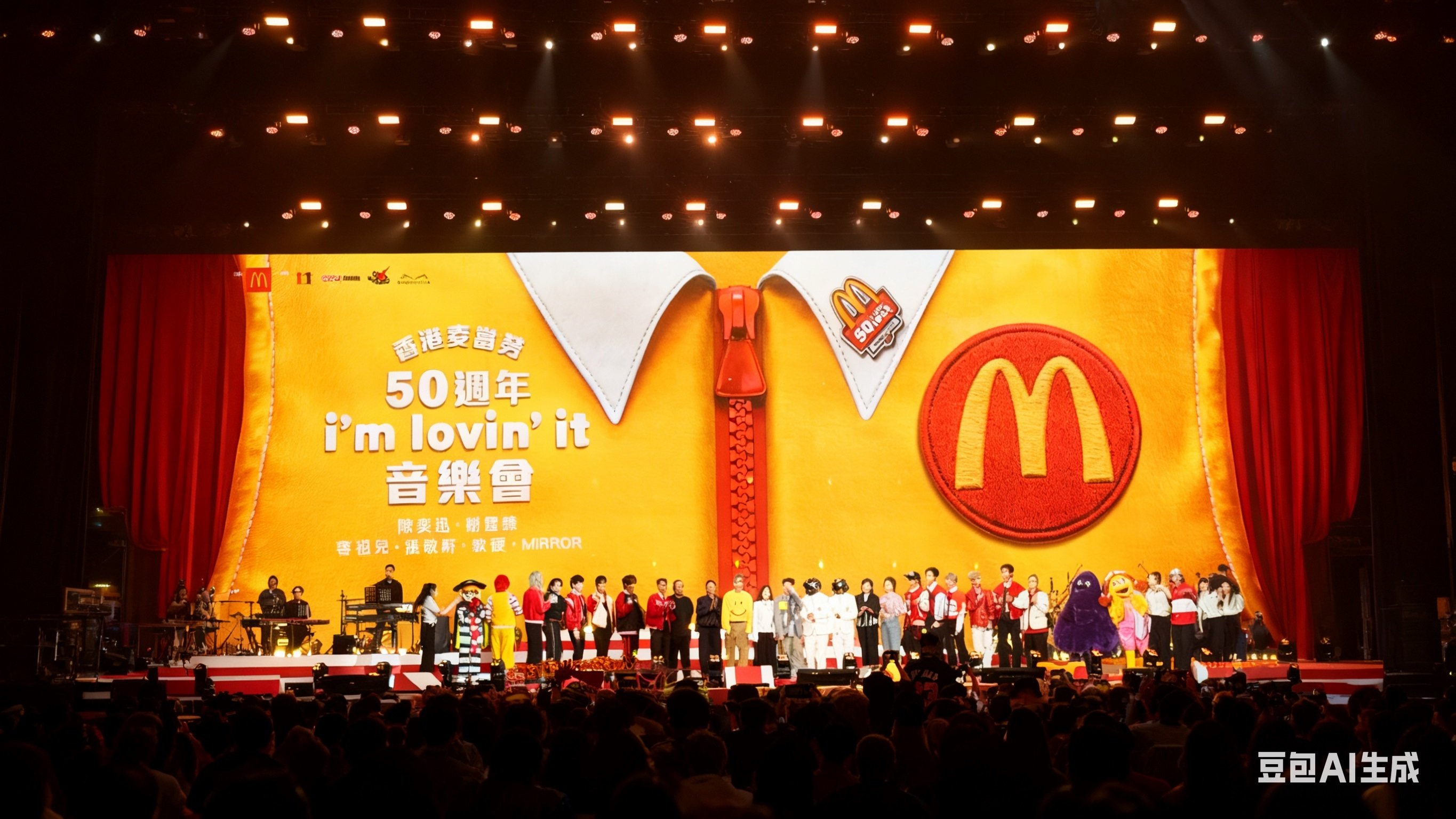Backdrop for 香港麦当劳50周年 i'm lovin'it 音乐会