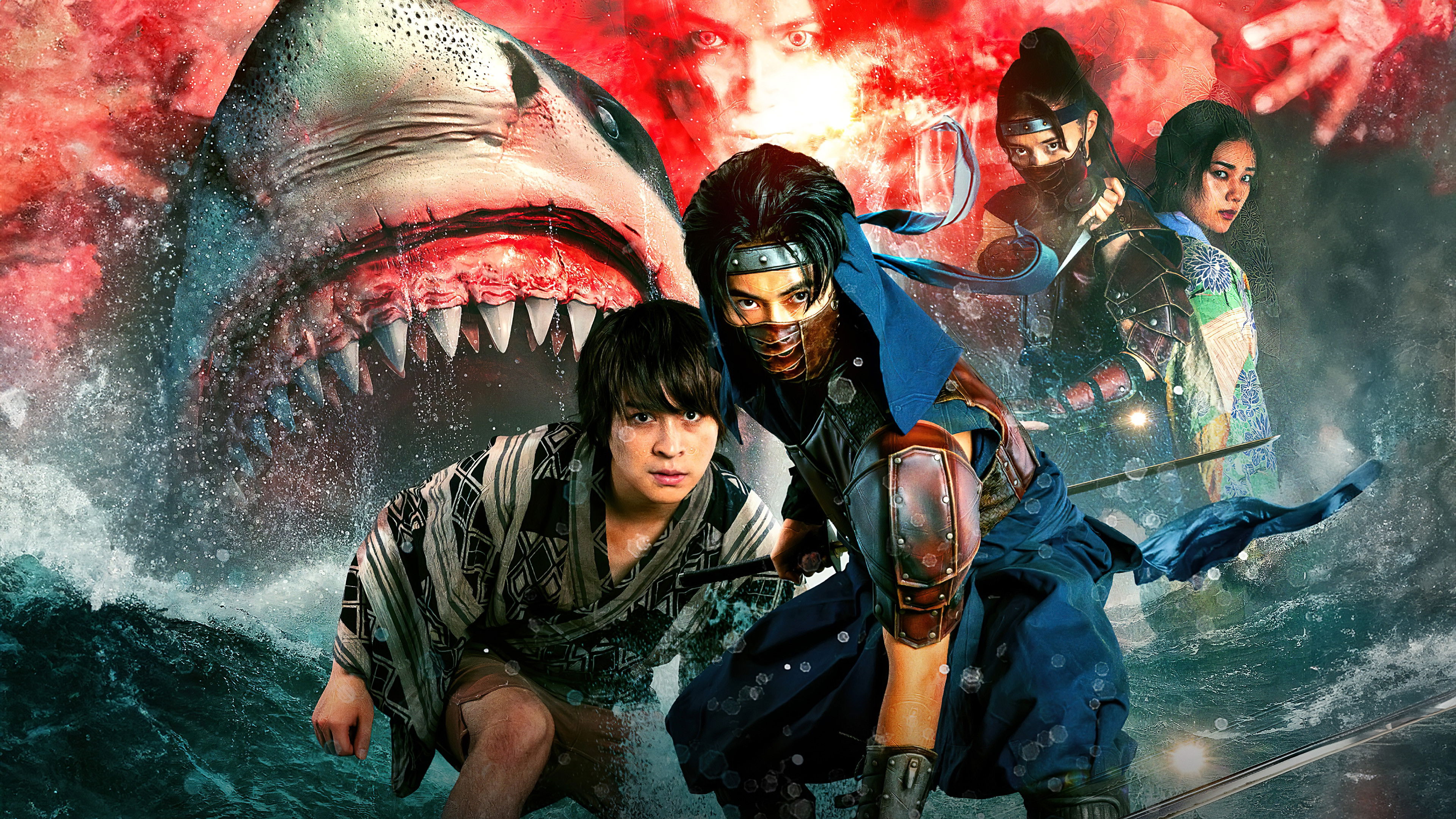 Backdrop for Ninja vs Shark