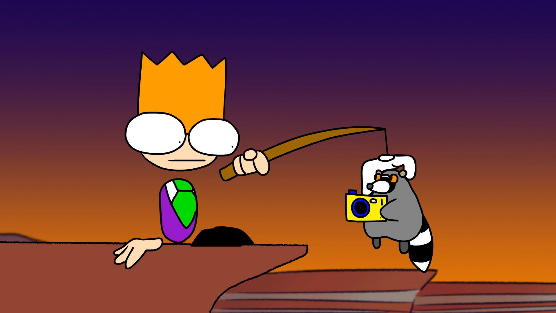 Backdrop for Gone Fissure: A Nerdy Cartoon