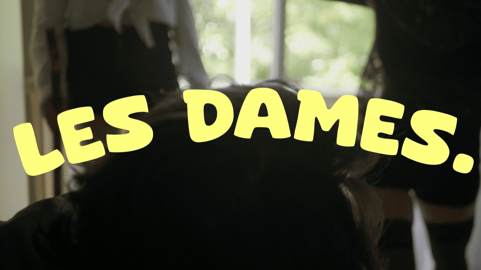 Backdrop for LES DAMES.