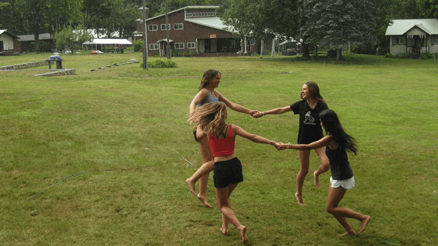 Backdrop for our last year at sleepaway camp