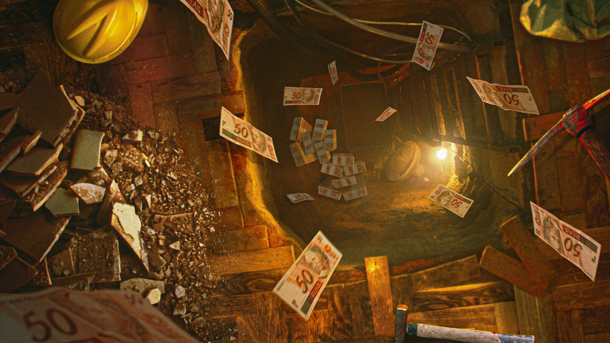 Backdrop for Hei$t: The Great Robbery of Brazil's Central Bank