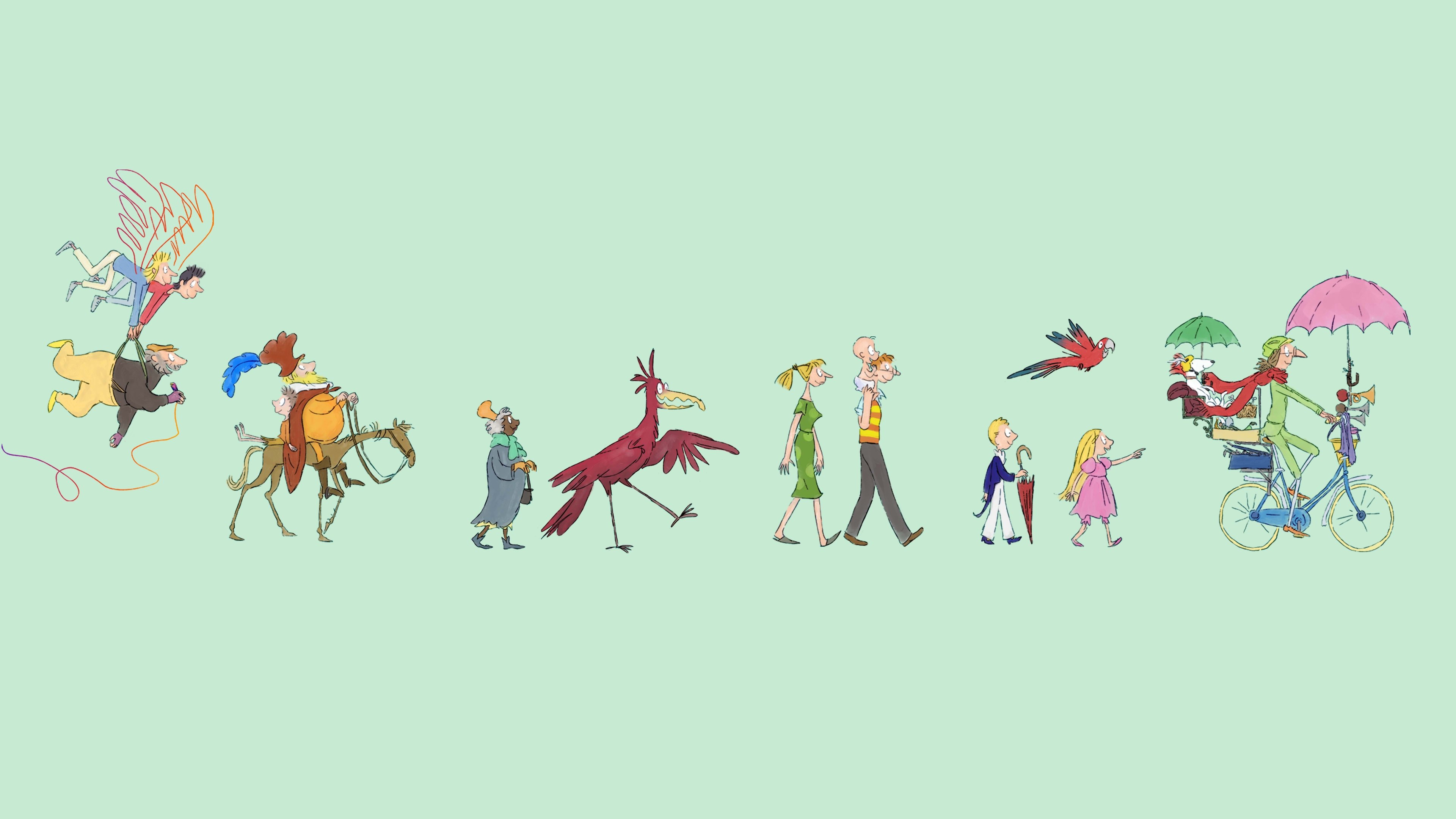 Backdrop for Quentin Blake's Box of Treasures