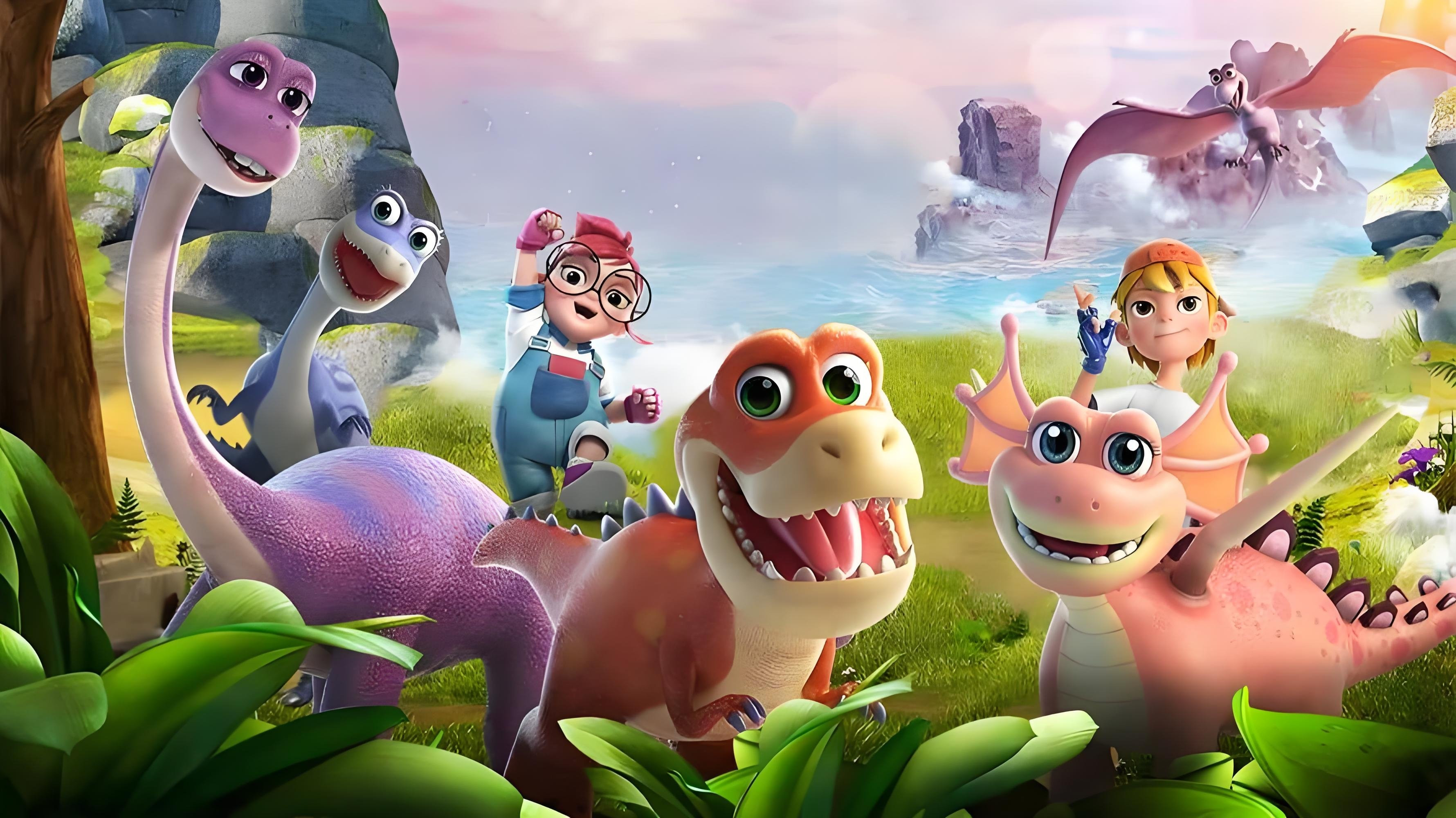 Backdrop for Time-travelling Dinosaur Knights