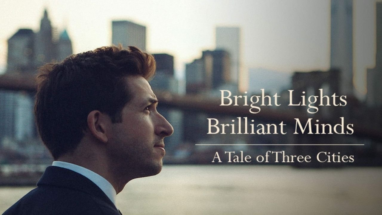 Backdrop for Bright Lights, Brilliant Minds: A Tale of Three Cities