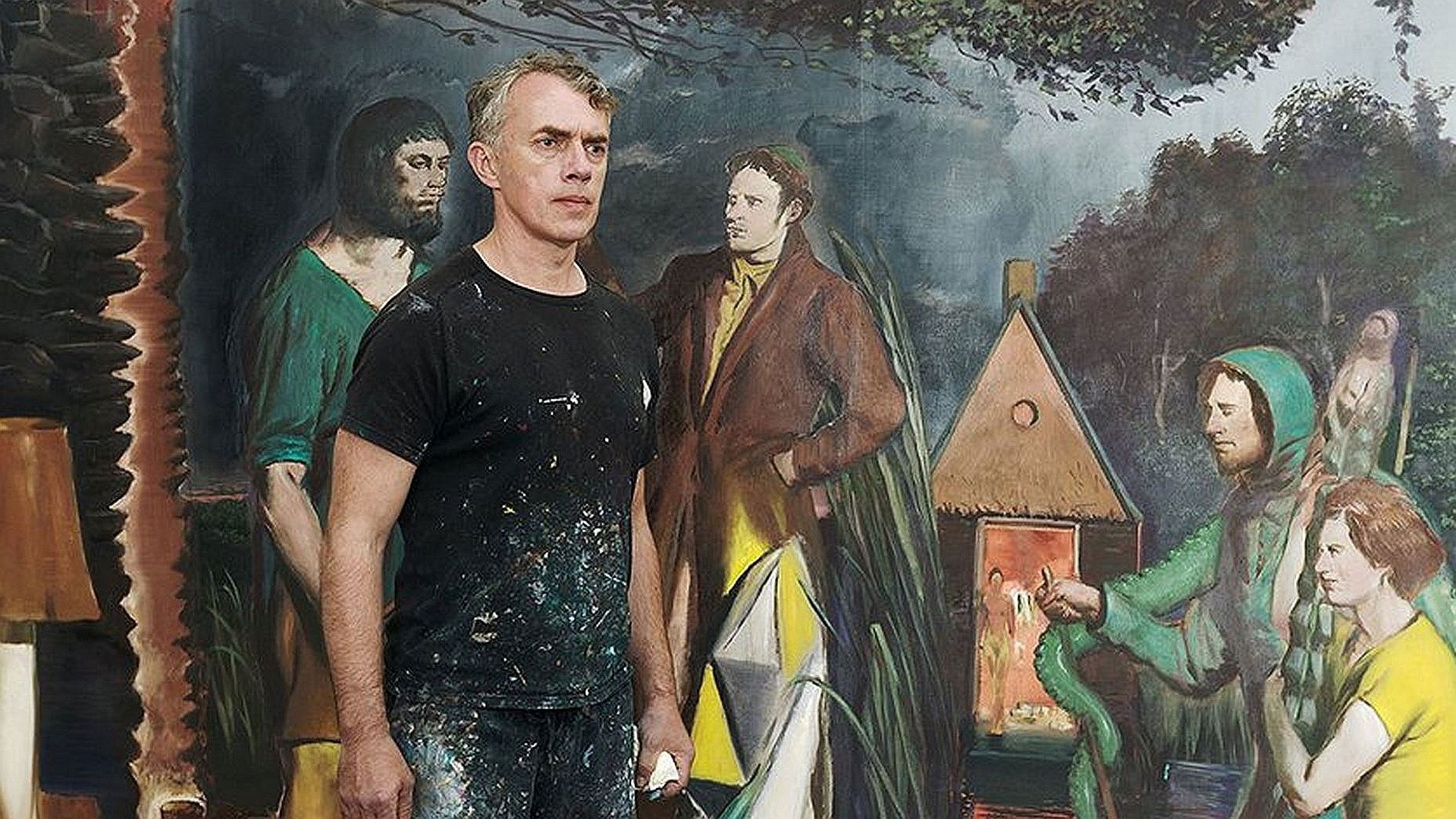 Backdrop for Neo Rauch - Comrades and Companions