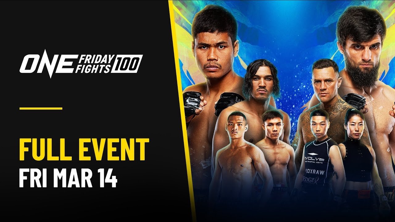 Backdrop for ONE Friday Fights 100: Muangthai vs. Abdulmedzhidov