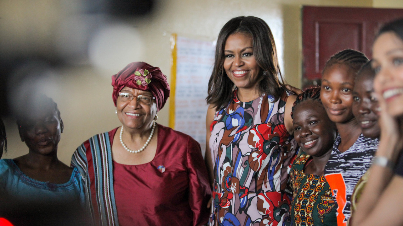 Backdrop for We Will Rise: Michelle Obama's Mission to Educate Girls Around the World