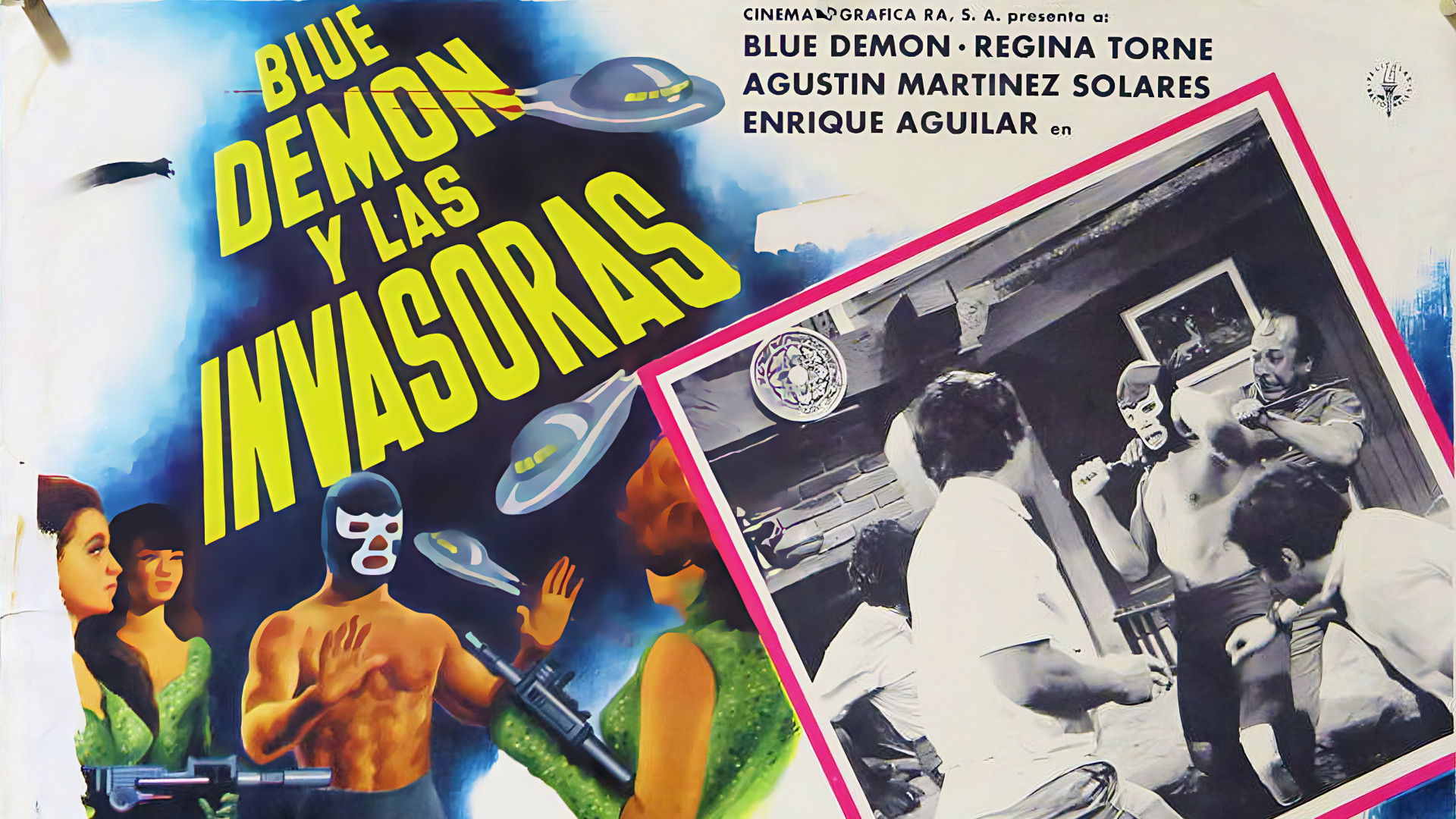 Backdrop for Blue Demon and the Female Invaders