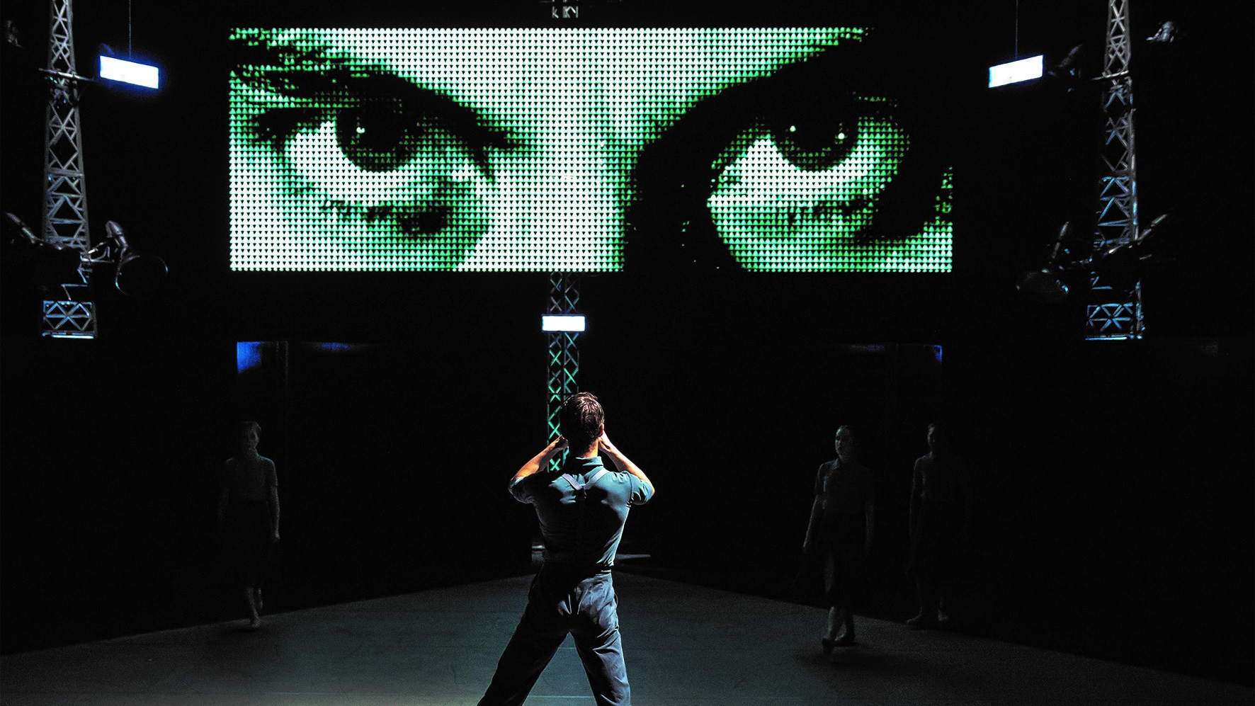 Backdrop for Northern Ballet's 1984