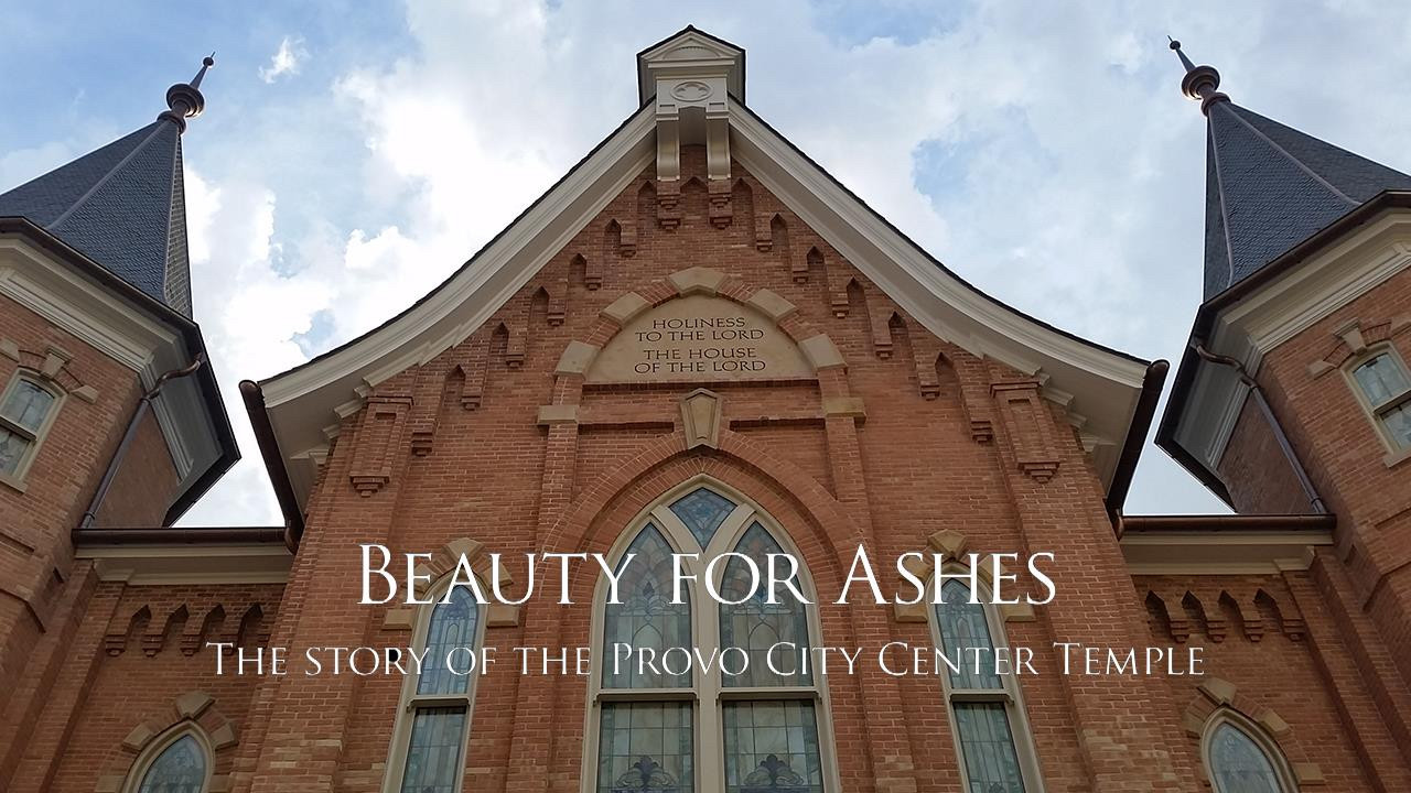 Backdrop for Beauty for Ashes: The Story of the Provo City Center Temple