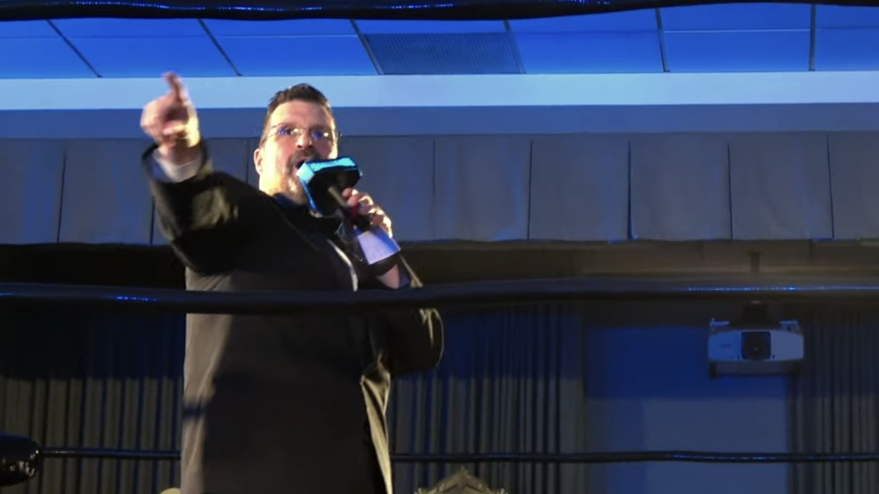 Backdrop for Chaotic Wrestling: Behind the Birthplace of Stars