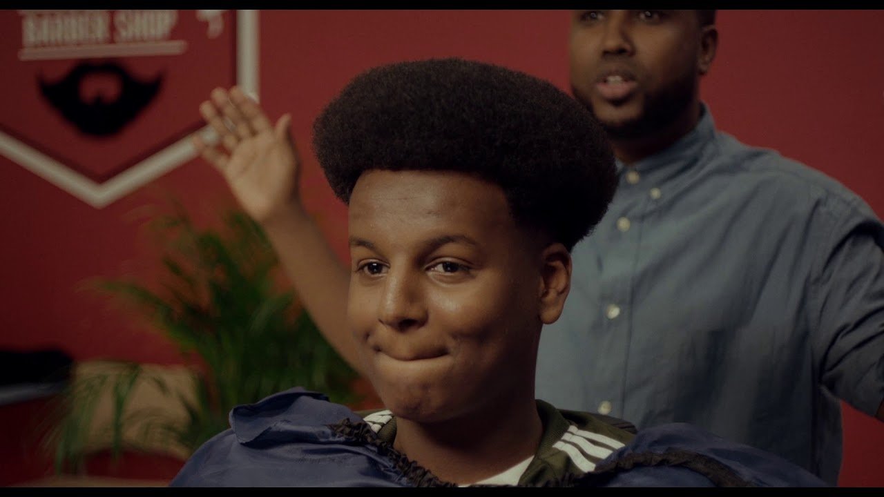 Backdrop for Q's Barbershop