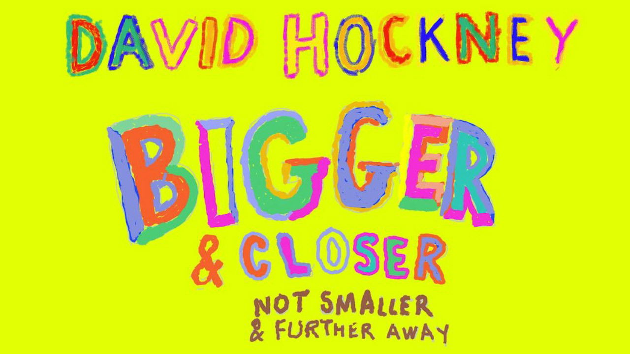 Backdrop for David Hockney: Bigger & Closer (Not Smaller & Further Away)